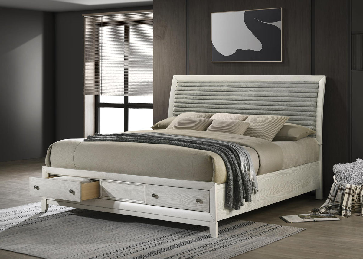 Antique White Oak Bedroom Collection
