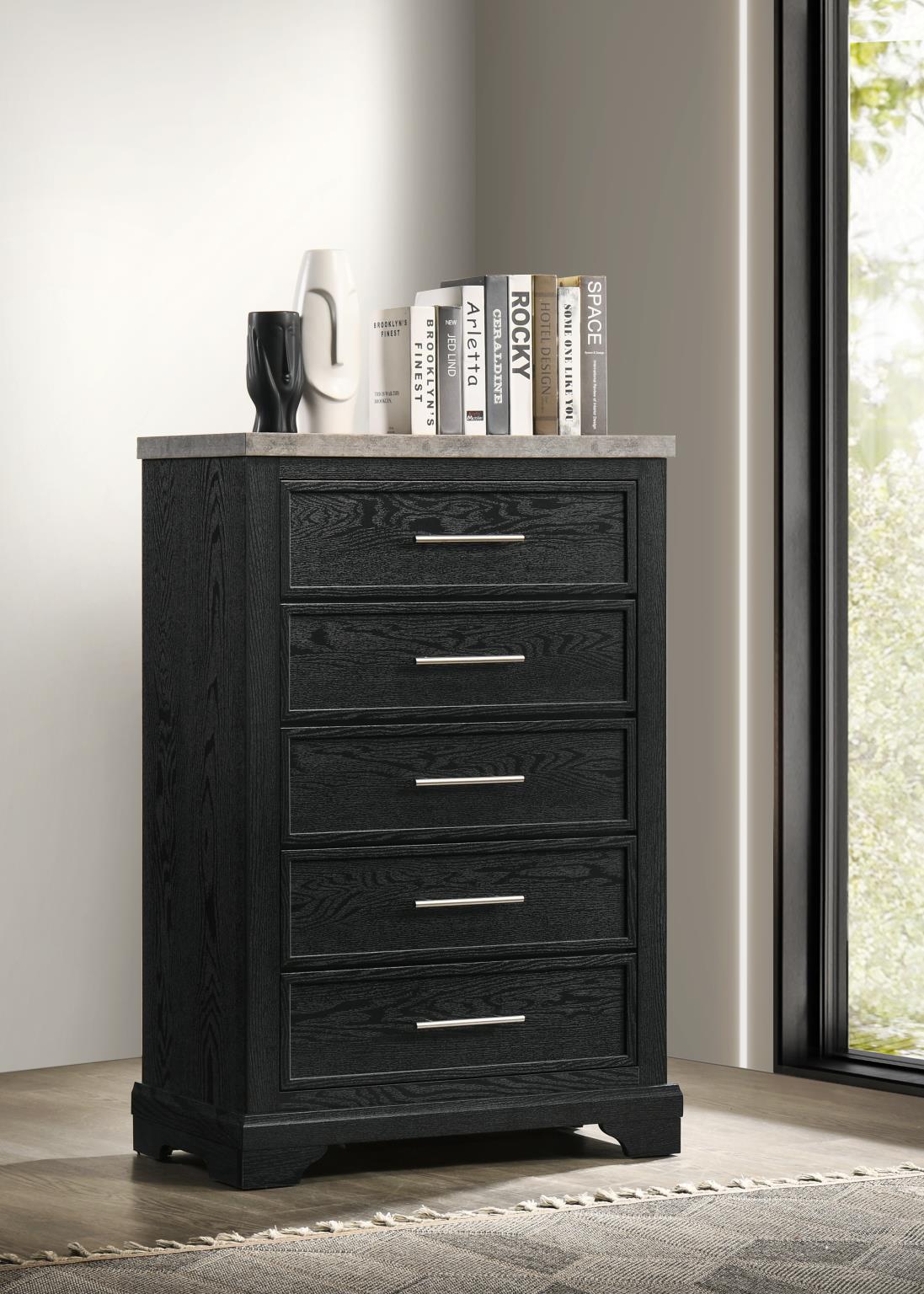 Black Contemporary Bedroom Collection