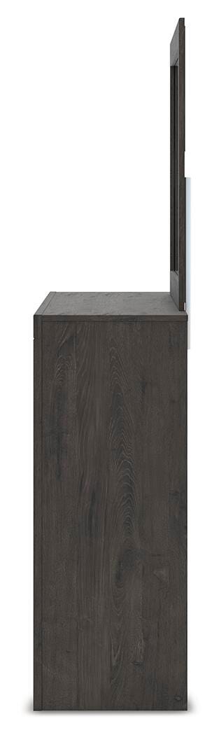 Fraluna Dresser with Mirrors