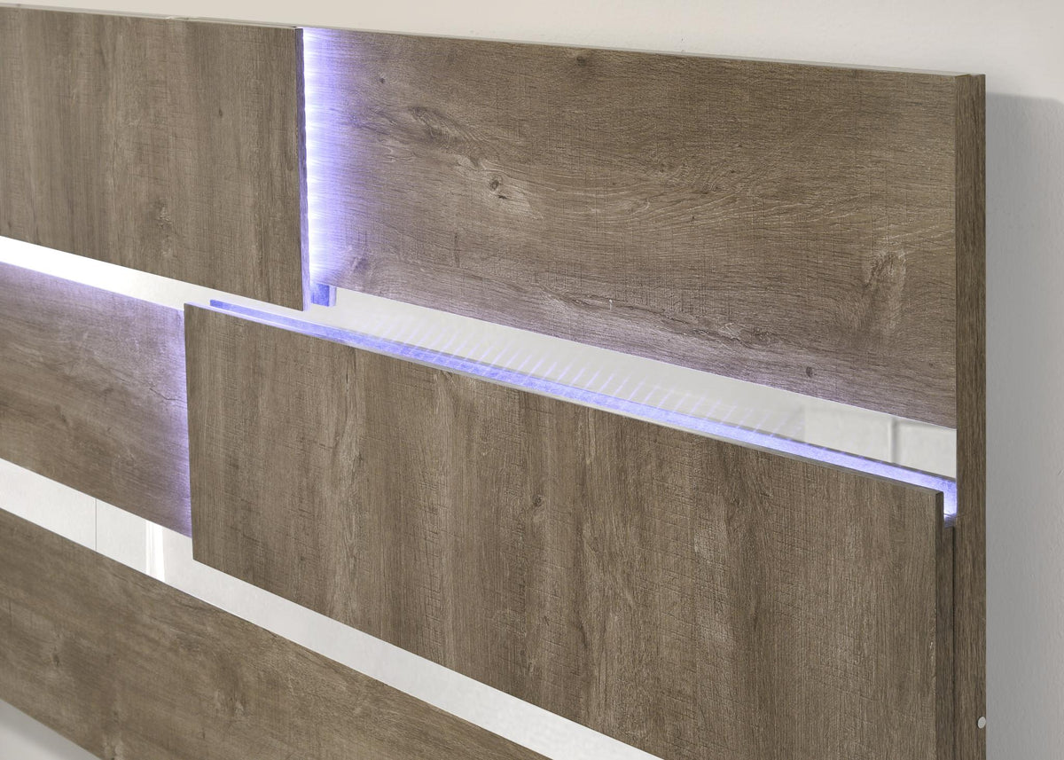 Weathered Oak LED Bedroom Collection