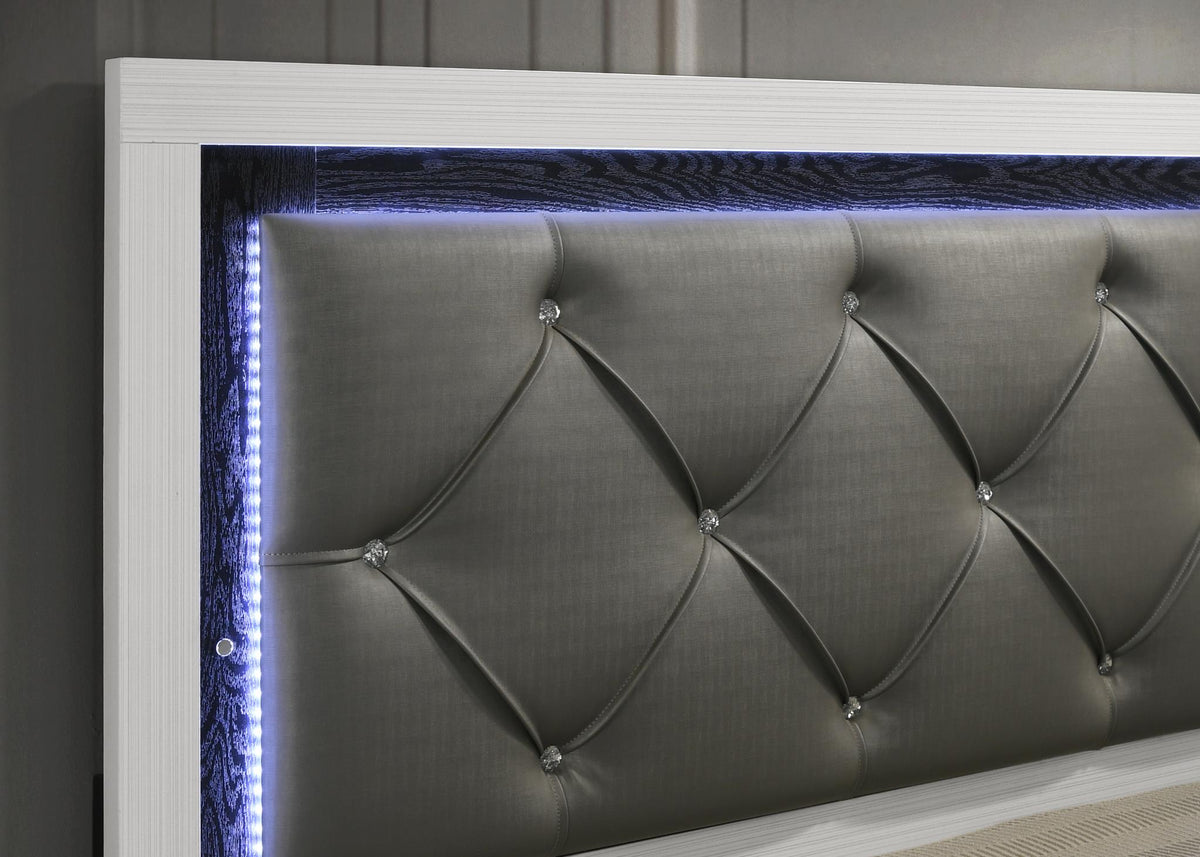White LED Bedroom Collection (All Sizes)