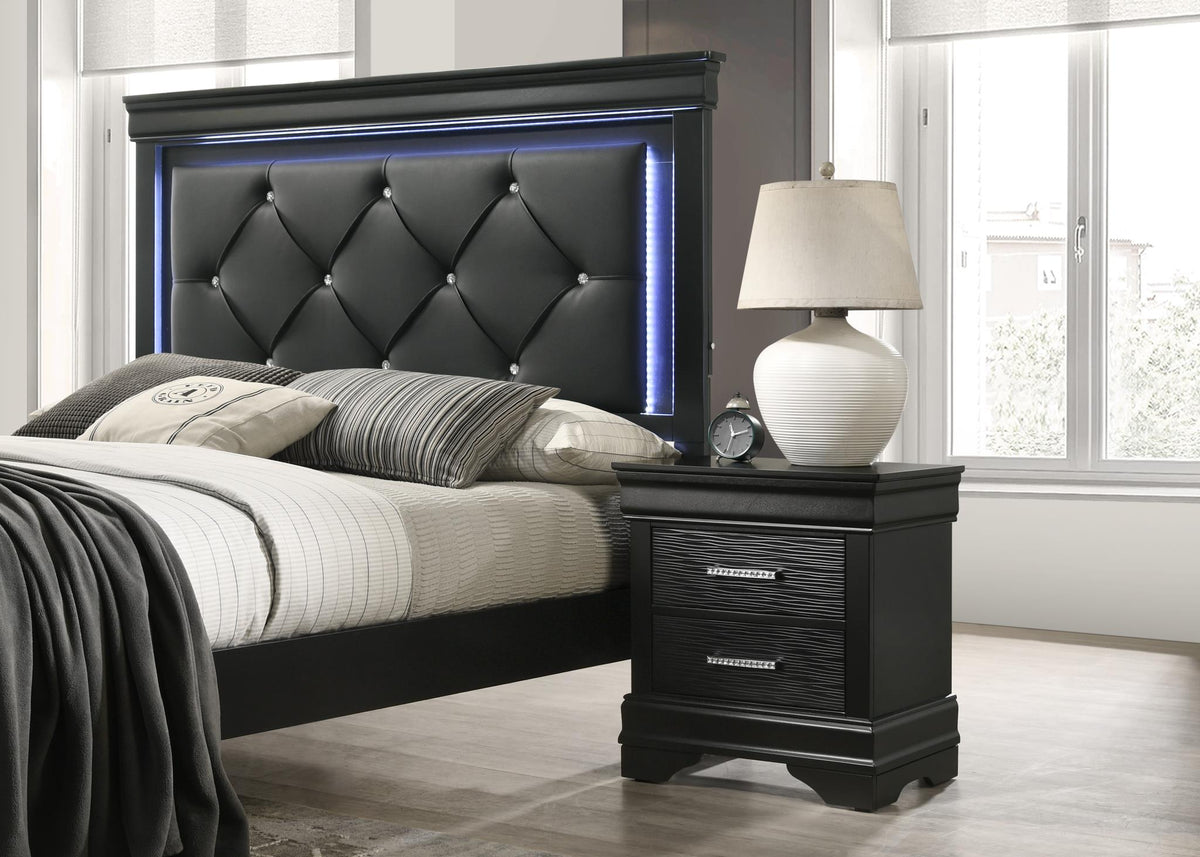 Black LED Bed Frame Collection