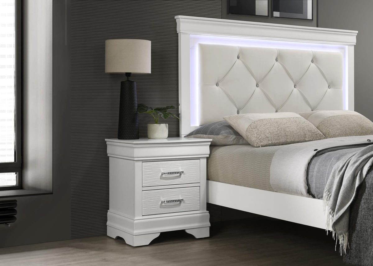 White LED Bed Frame Collection