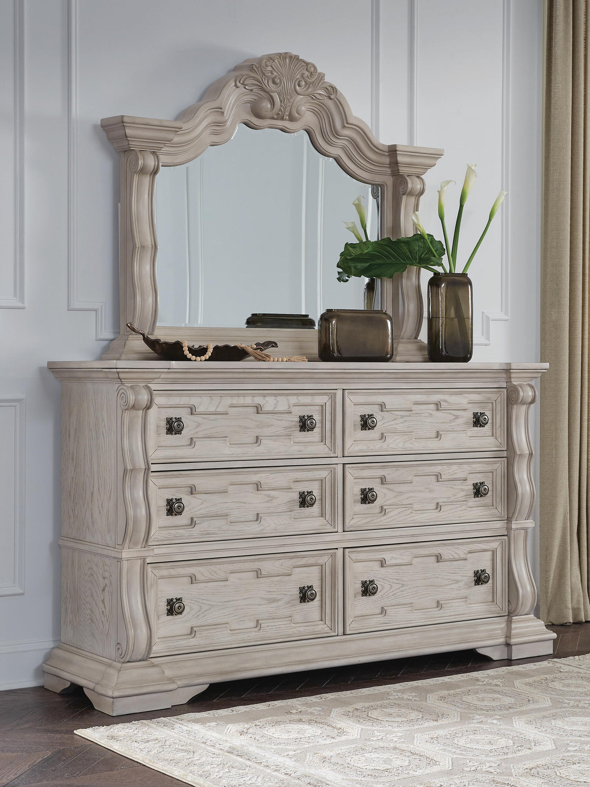 Bruchandi Dresser with Mirrors