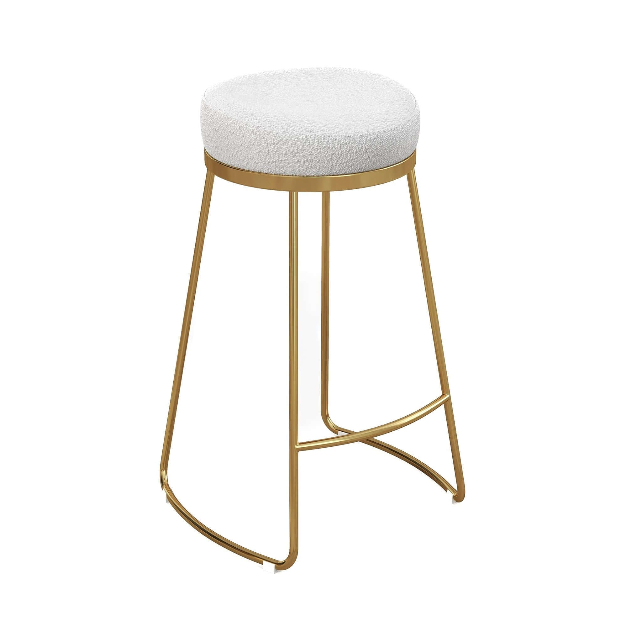 Atlas Beige Boucle Counter Stool