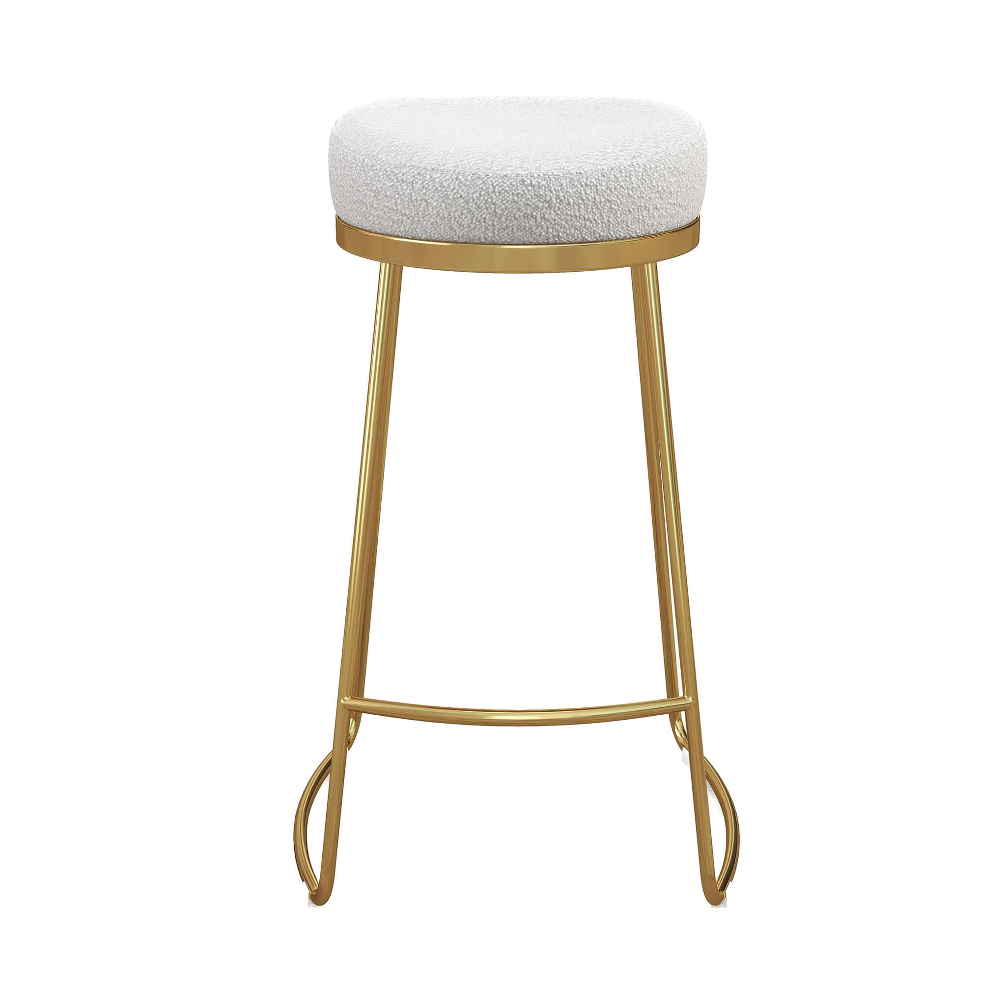 Atlas Beige Boucle Counter Stool