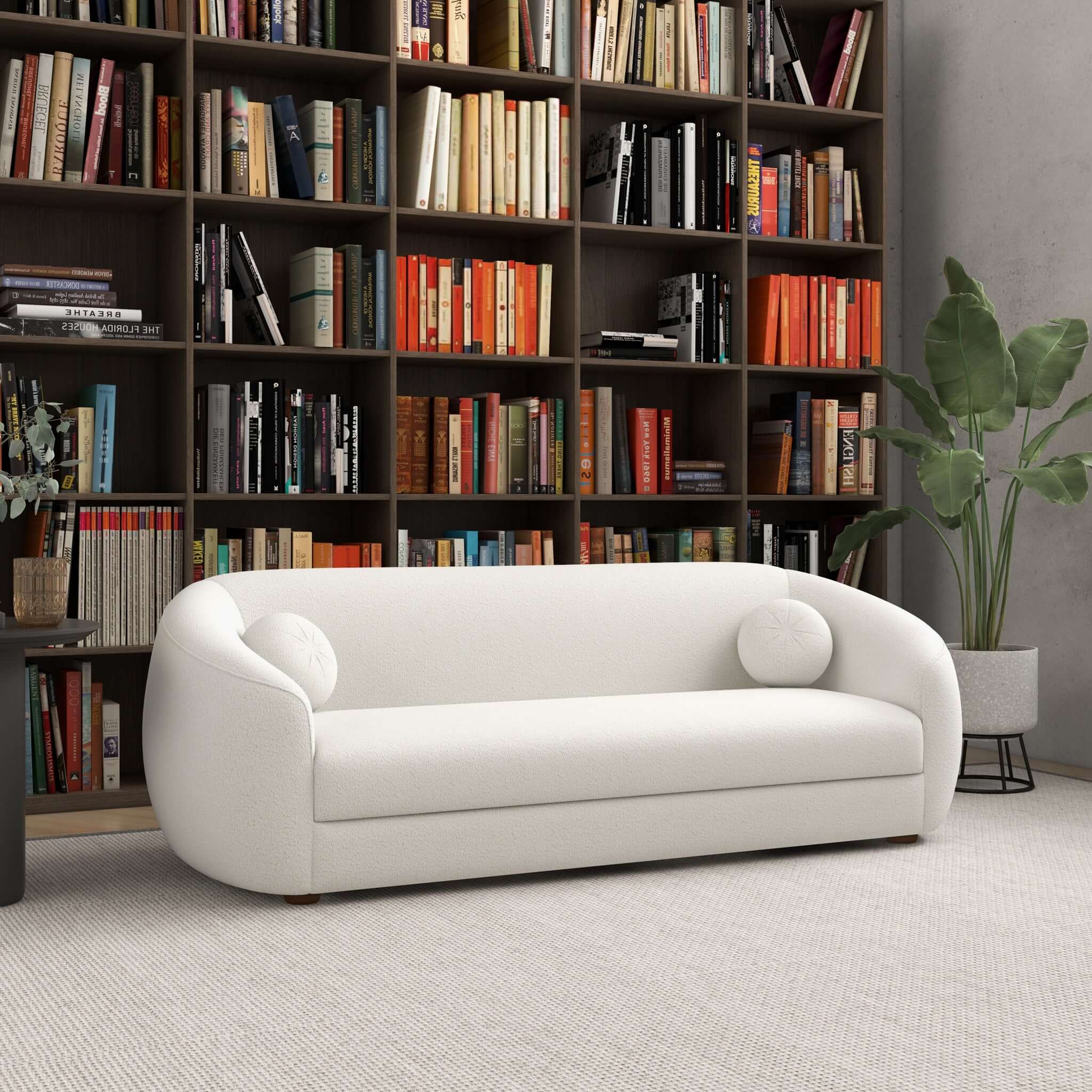 Kayra Beige Boucle Sofa