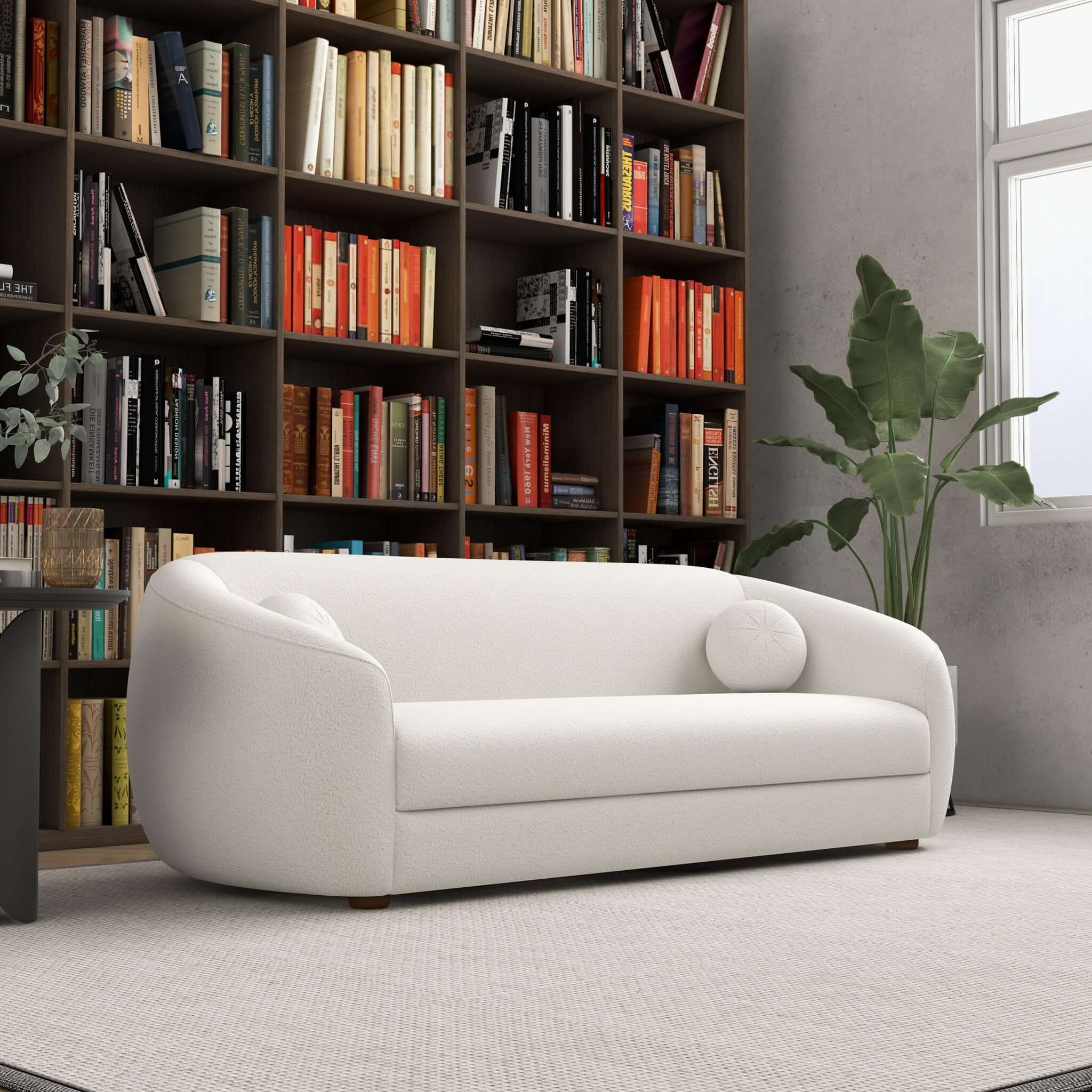 Kayra Beige Boucle Sofa