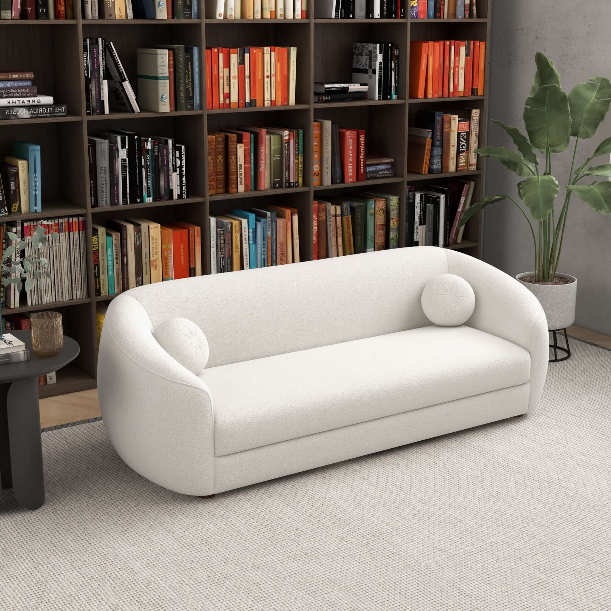 Kayra Beige Boucle Sofa