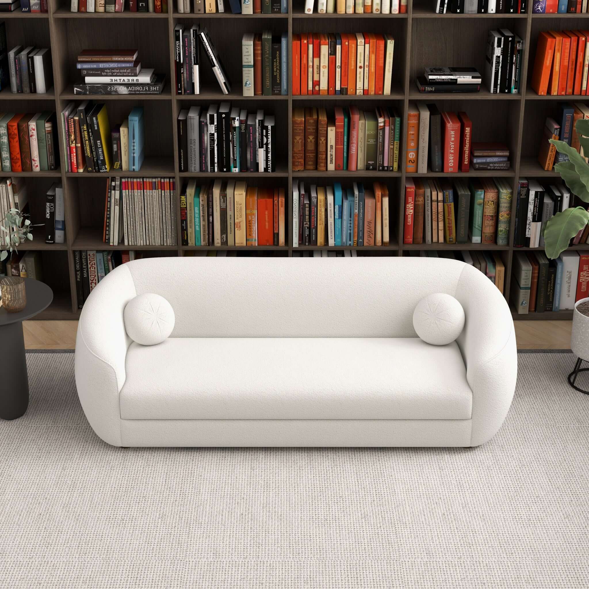 Kayra Beige Boucle Sofa