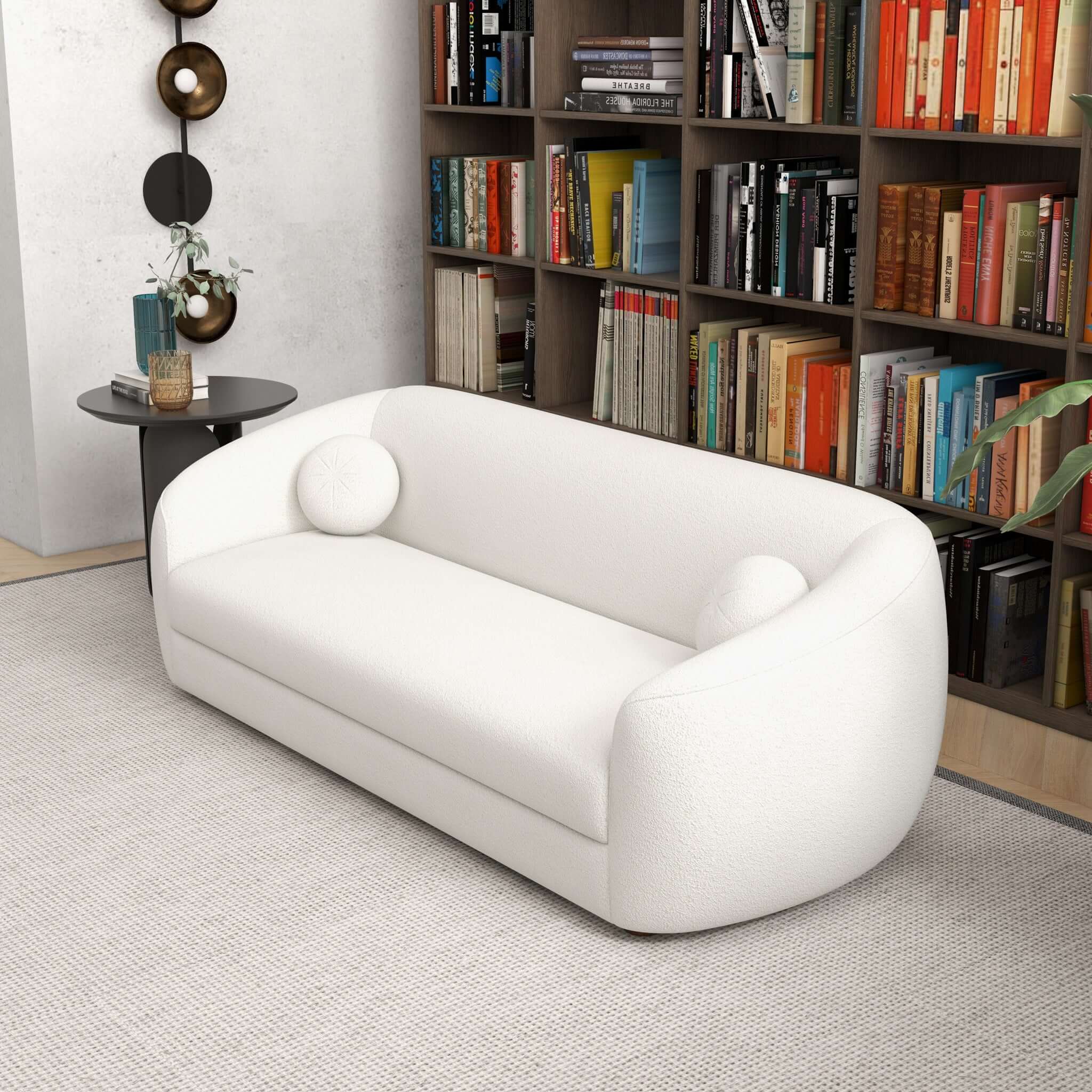 Kayra Beige Boucle Sofa