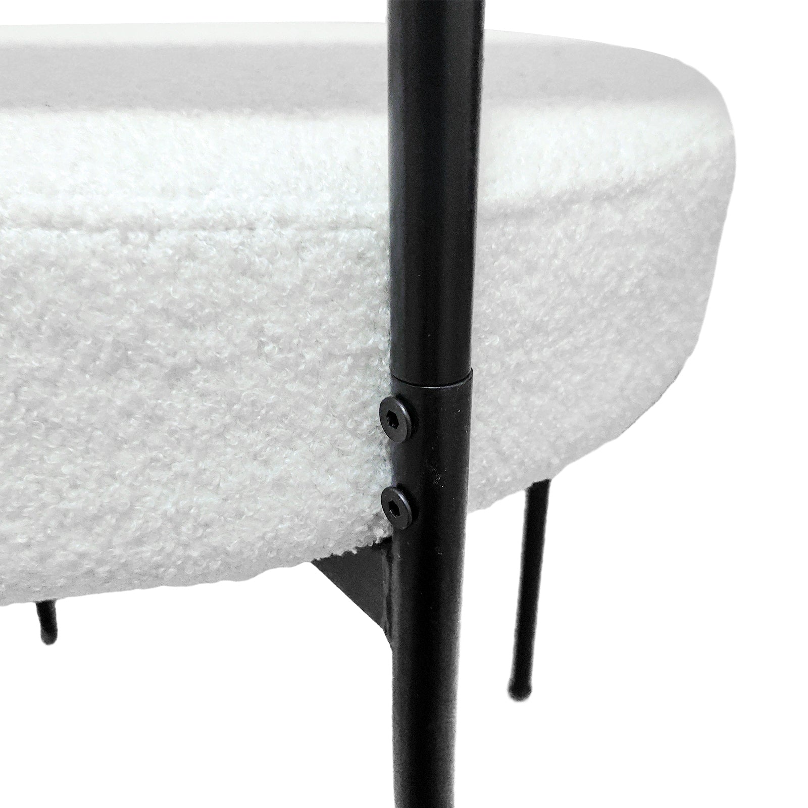 Besta Modern White Velvet Dining Chair - Set of 2