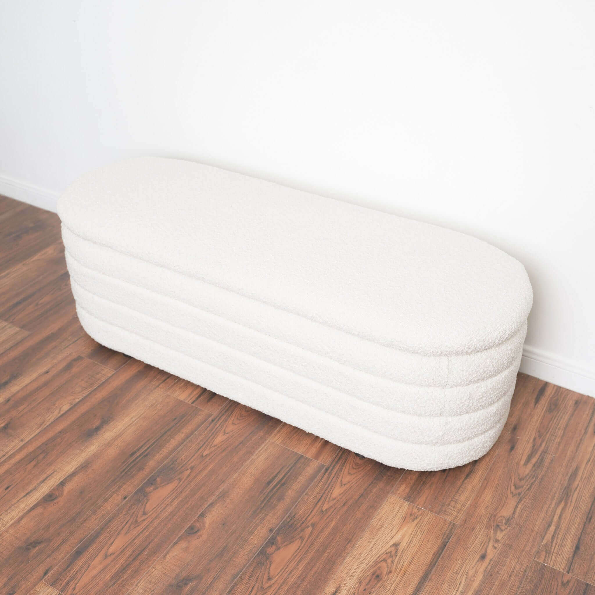 Curran Boucle Storage Bench