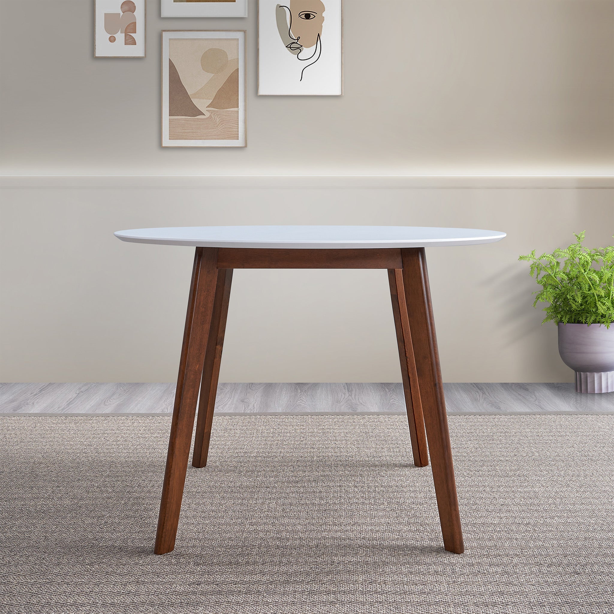 Charlie White Top Dining Table