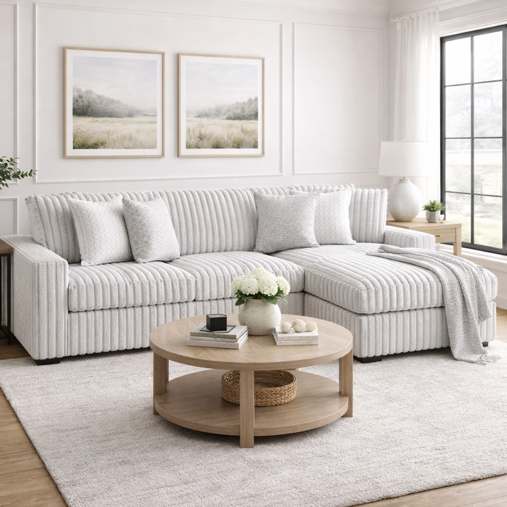 Stupendous 2-Piece Sectional with Left Chaise