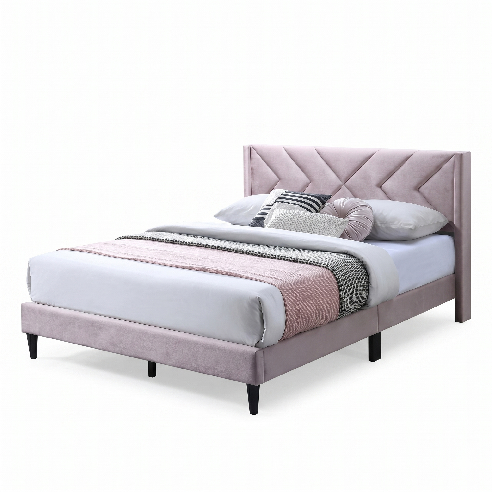 Cherry Pink Queen Bed