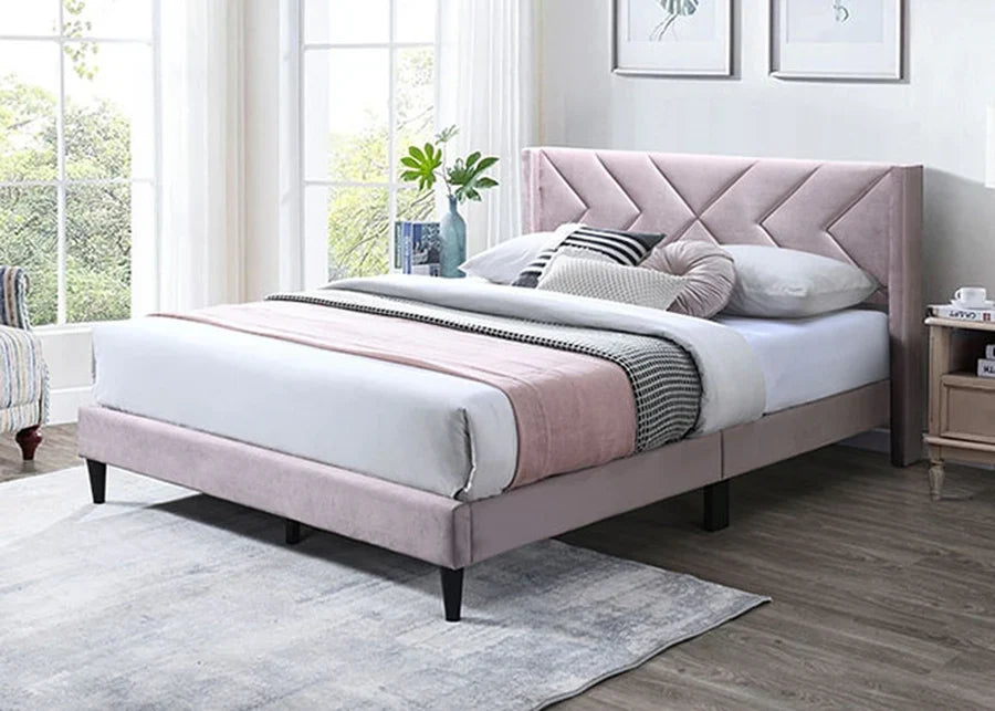 Cherry Pink Queen Bed