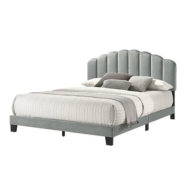 Christi Light Gray Queen Bed