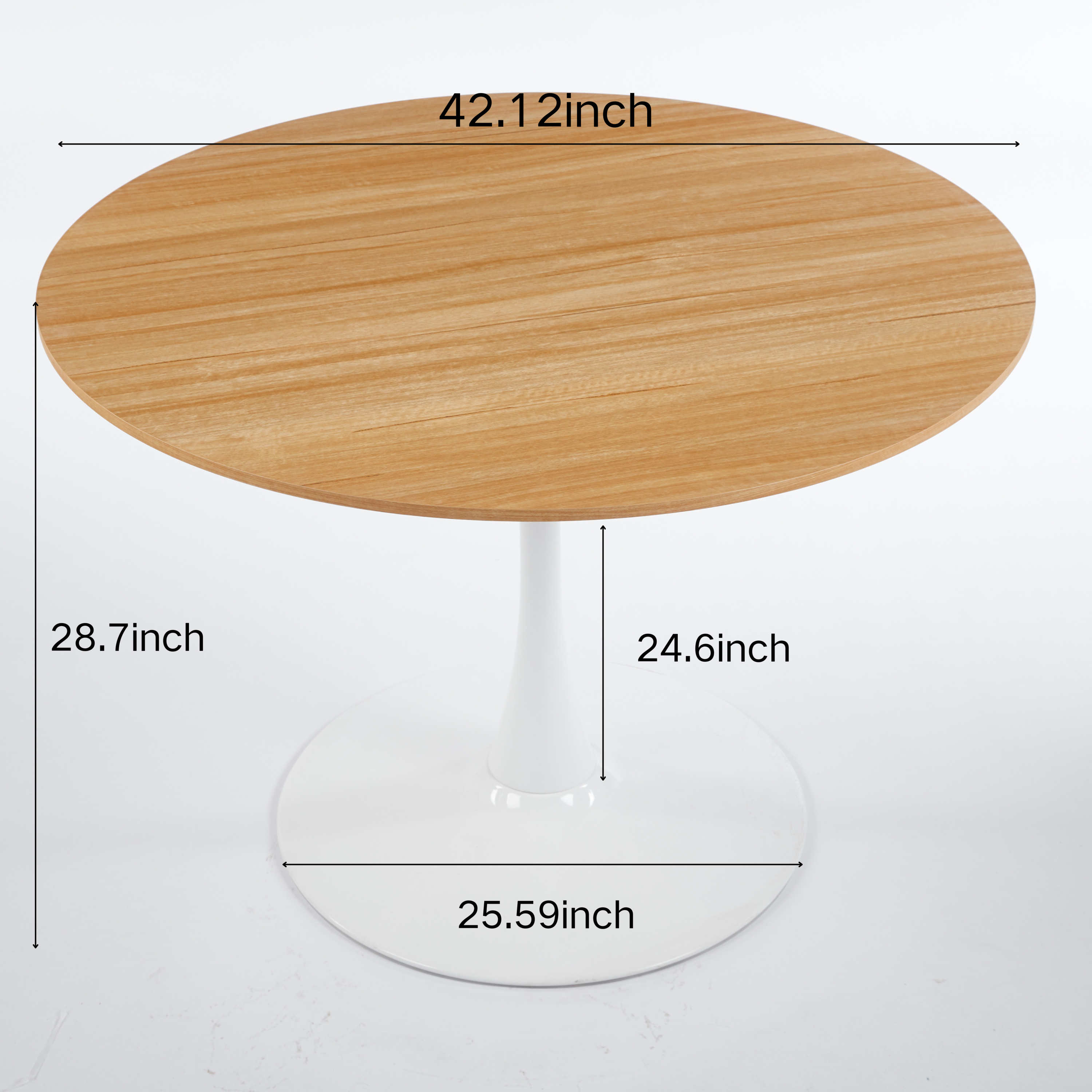 Contor Mid-Century Modern Round Dining Table