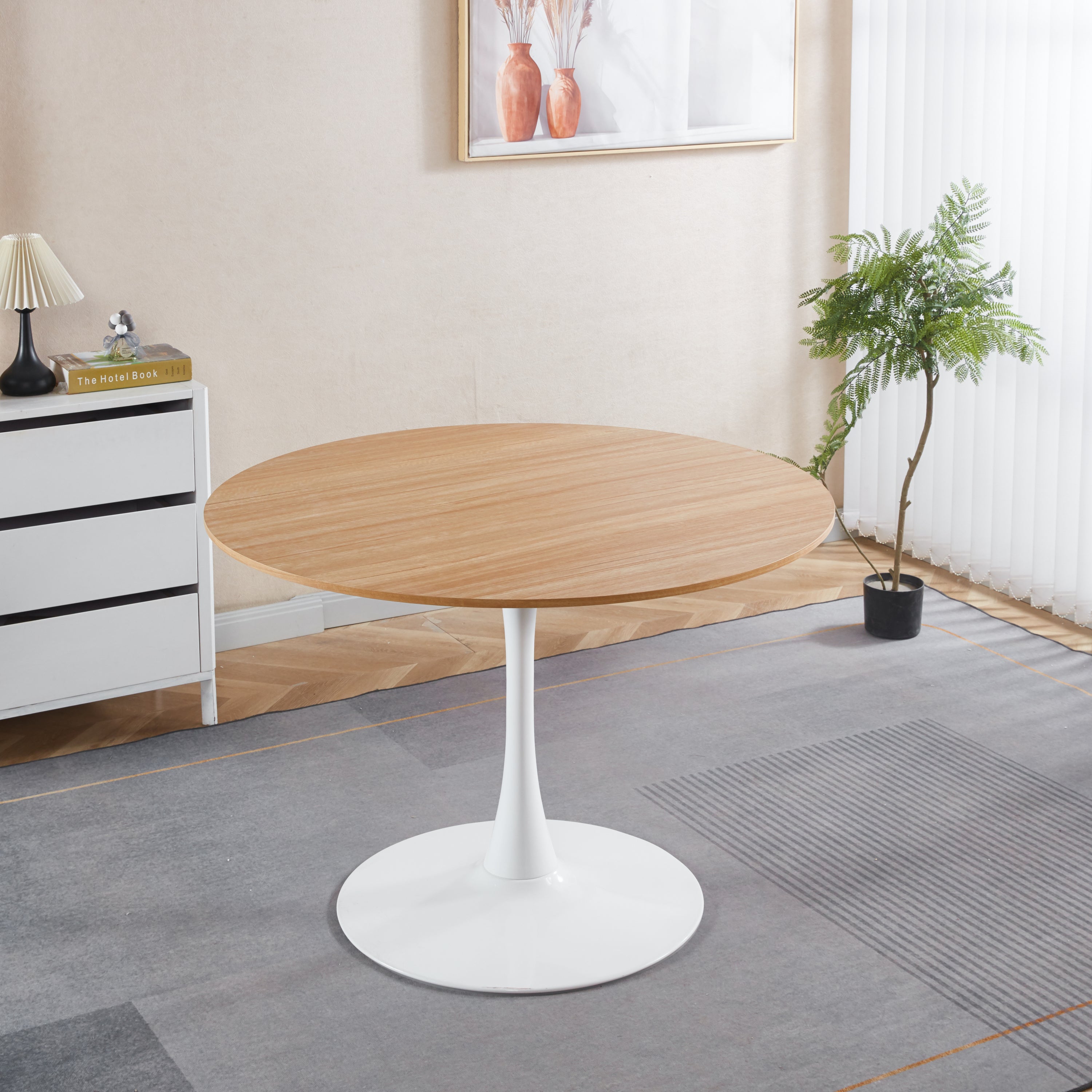Contor Mid-Century Modern Round Dining Table