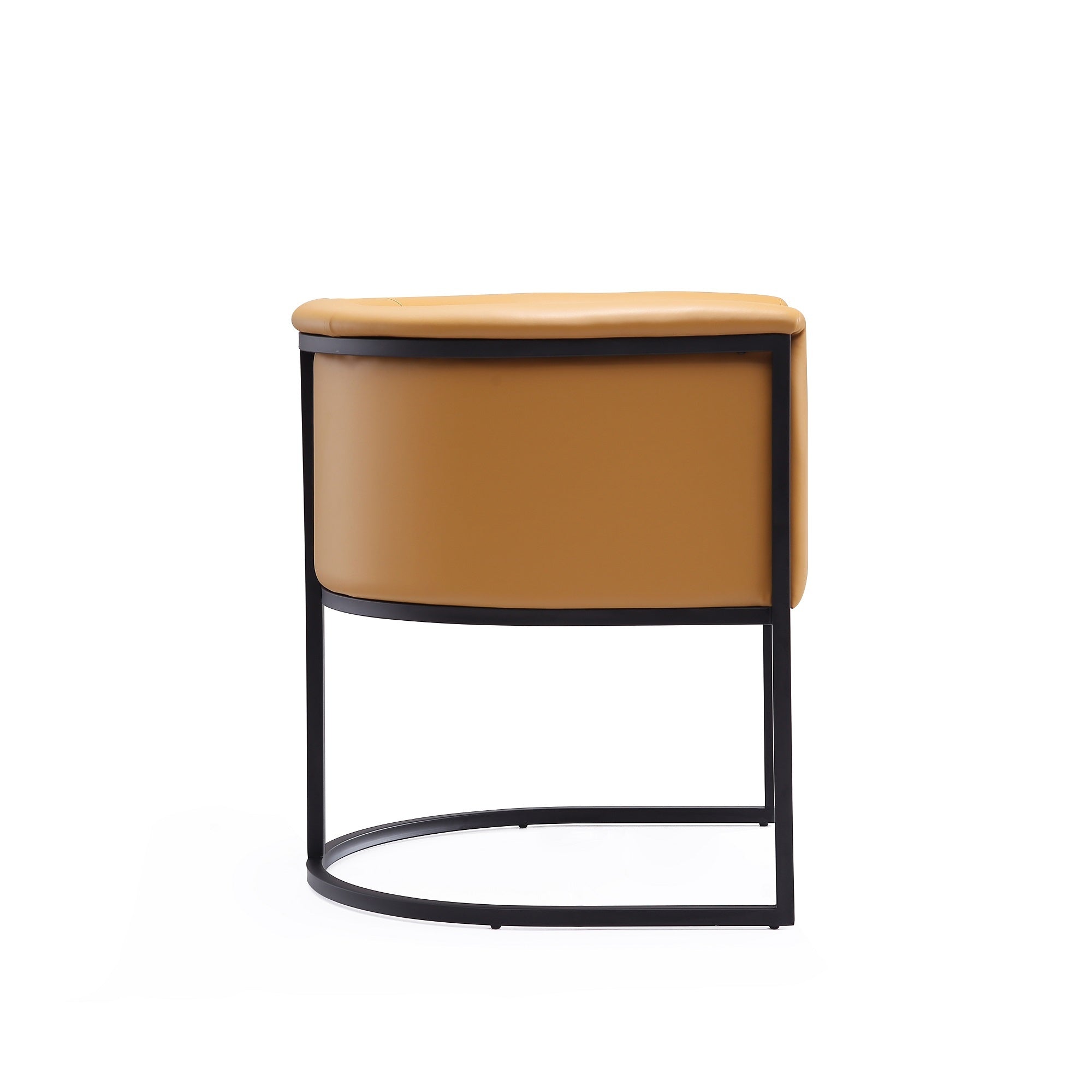 Cosmopolitan Modern Camel Vegan Leather Dining Chair
