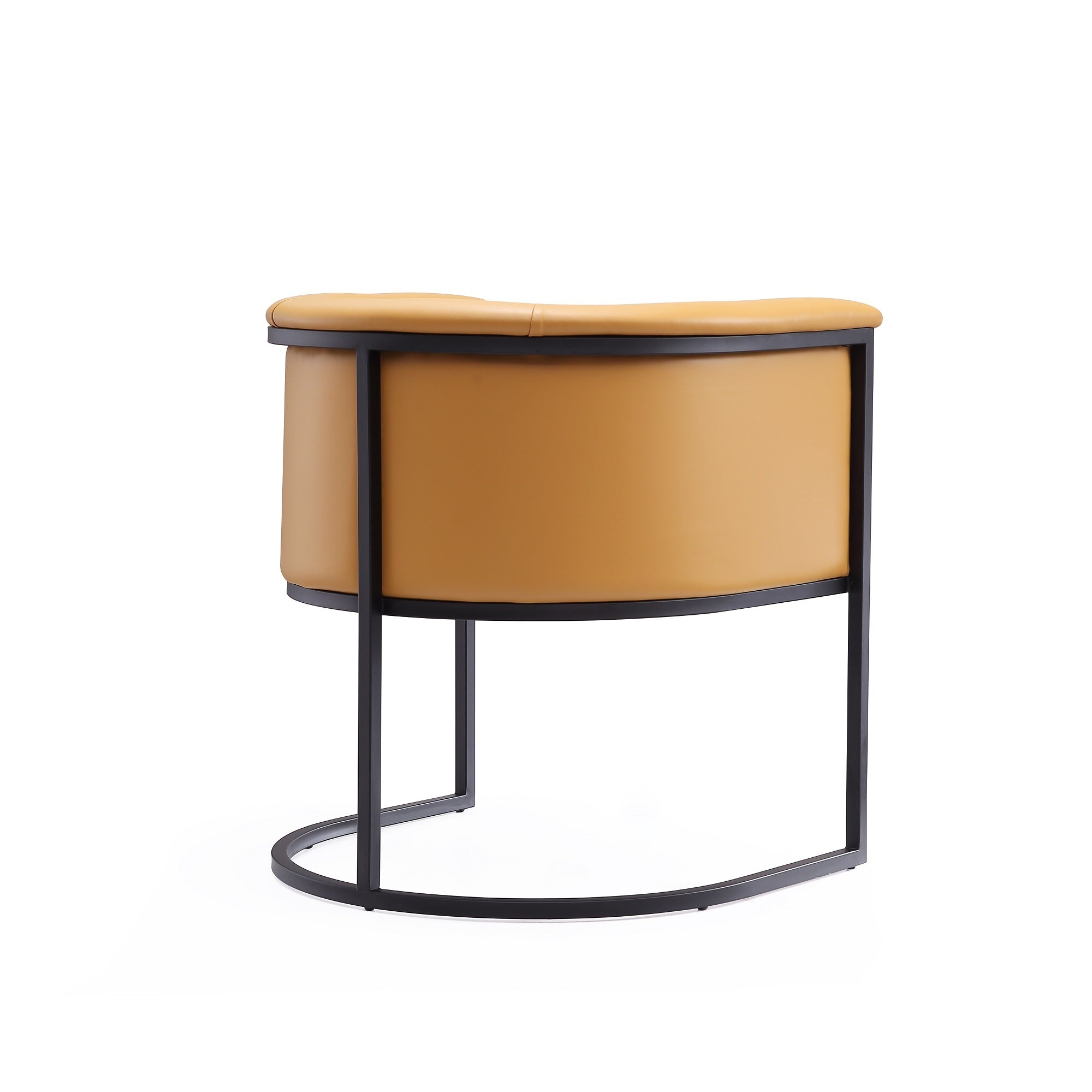 Cosmopolitan Modern Camel Vegan Leather Dining Chair