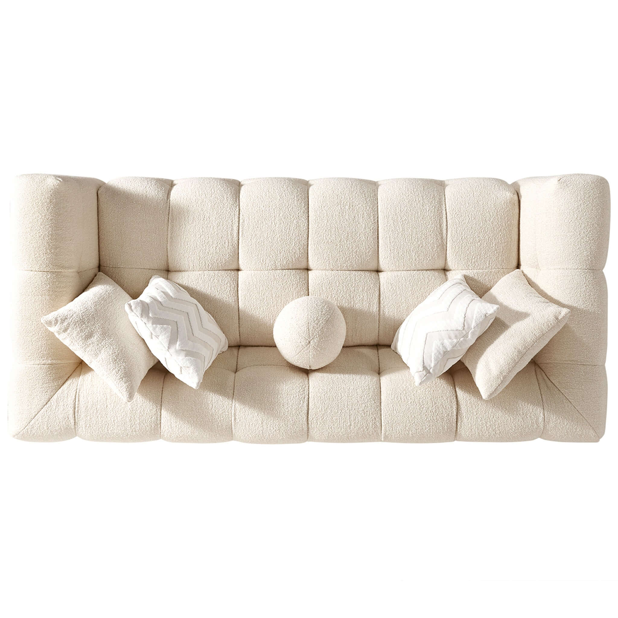 Arhaus Ivory Boucle Sofa