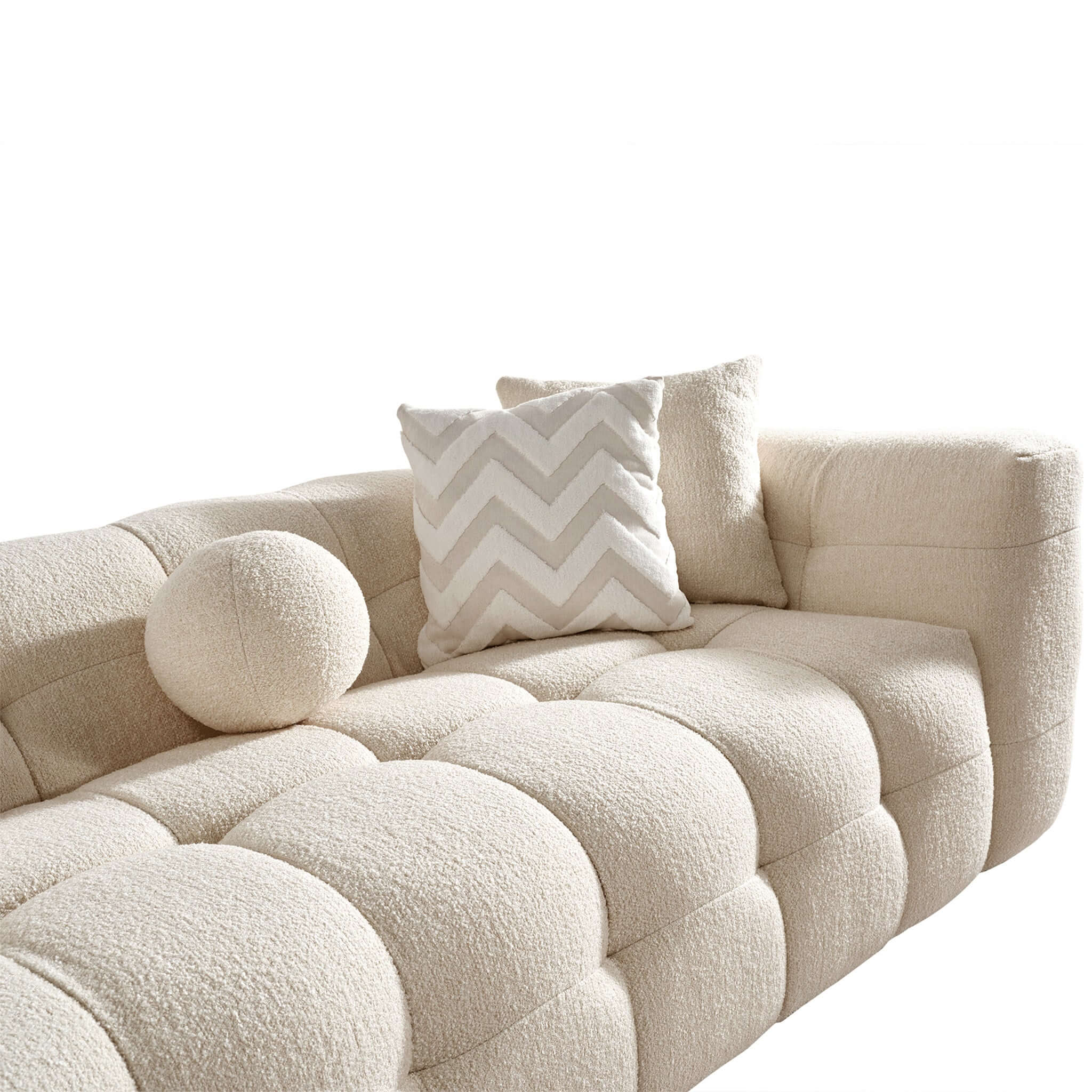 Arhaus Ivory Boucle Sofa