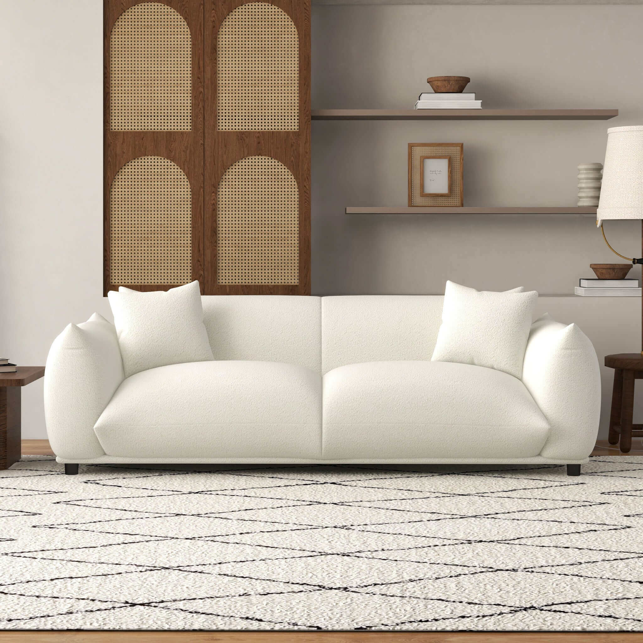 Marguerite Cream Boucle Sofa