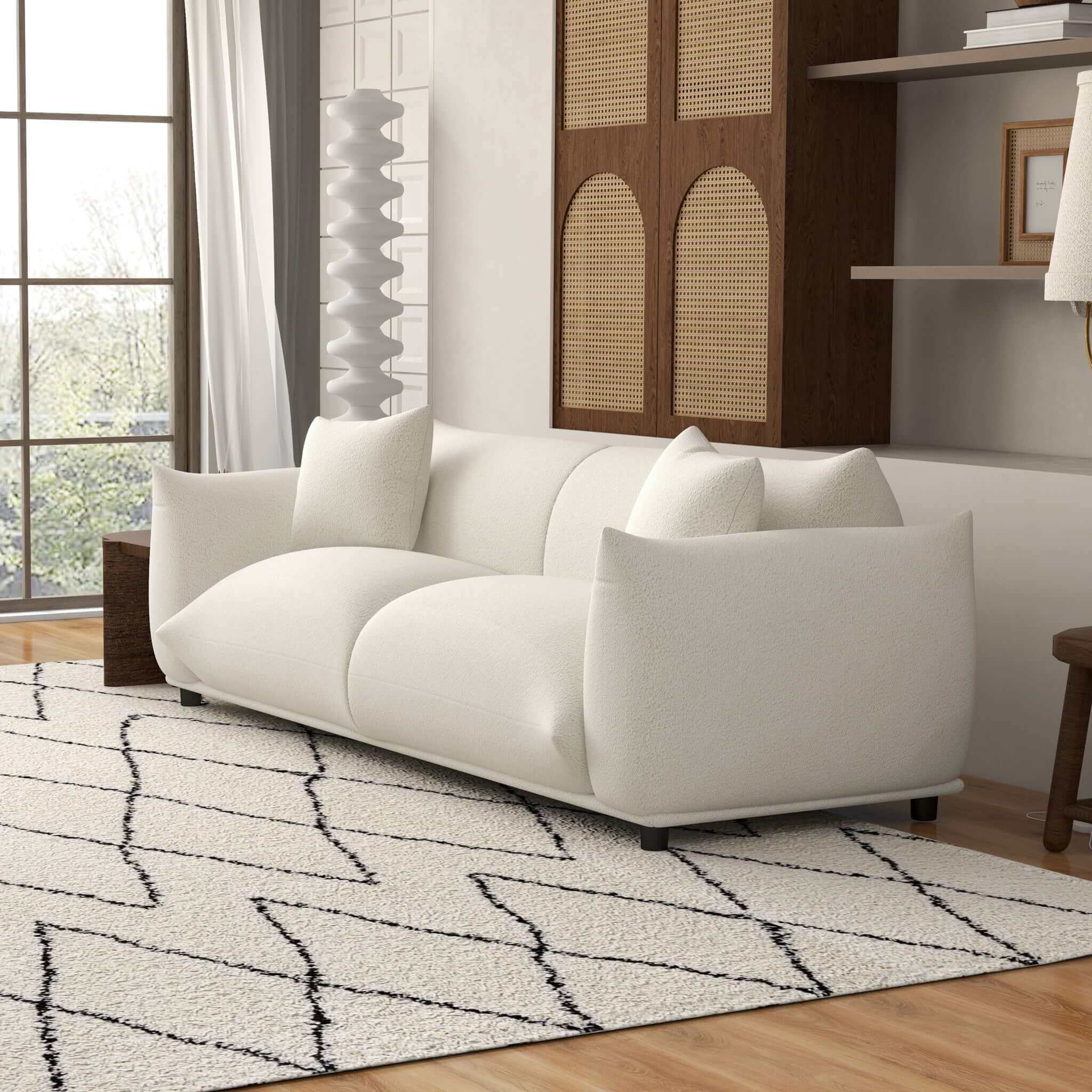 Marguerite Cream Boucle Sofa