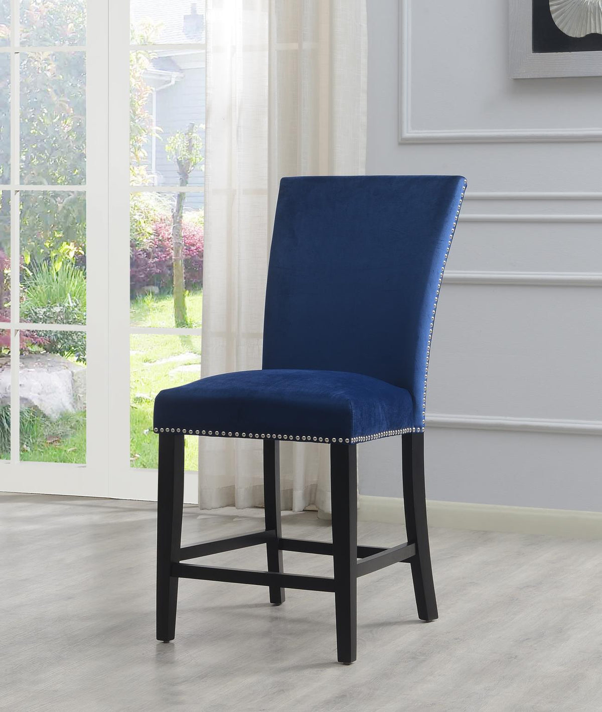 Velvet & Faux Leather Counter Chairs (5 Colors)