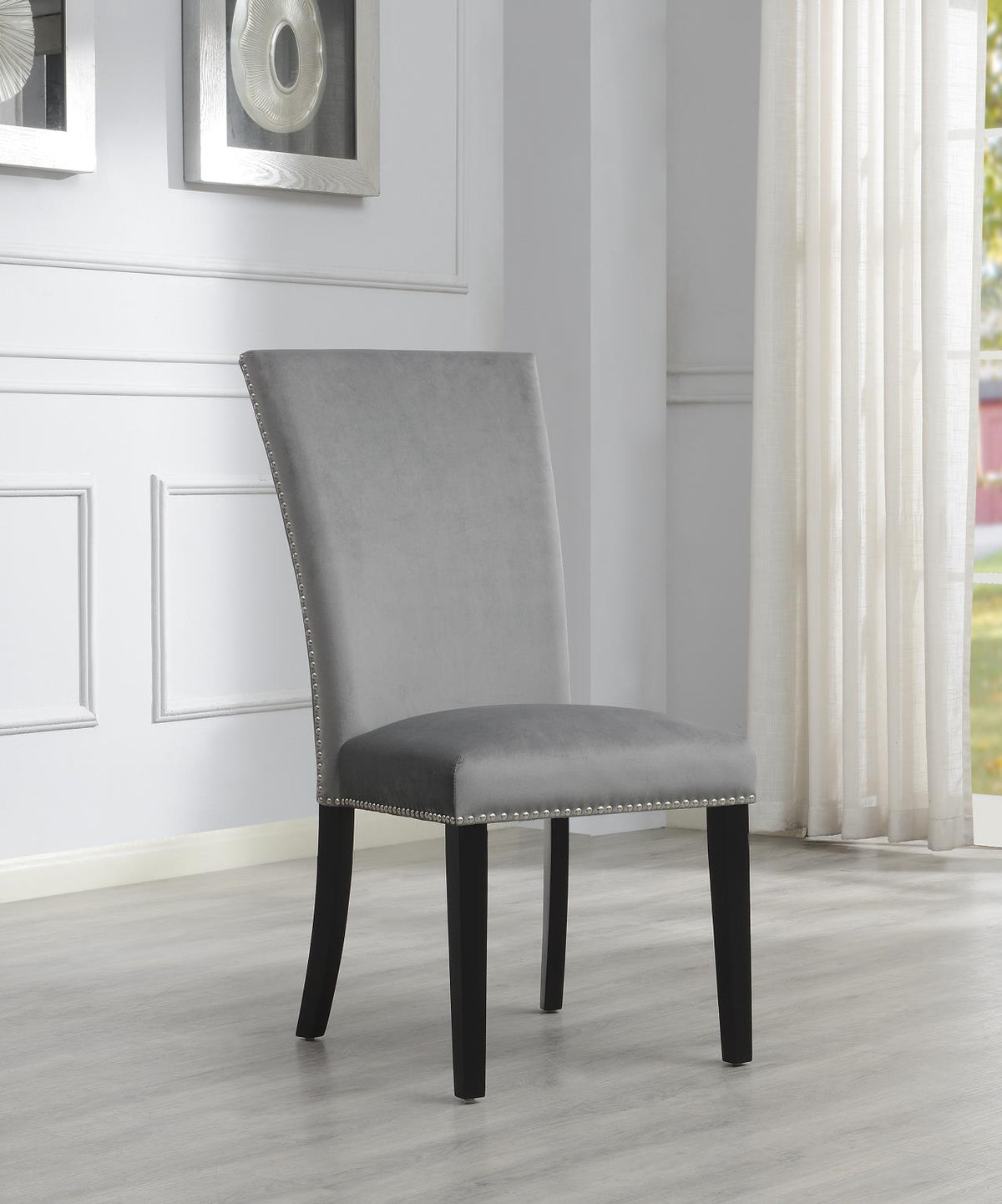 Velvet & Faux Leather Dining Chairs (5 Colors)