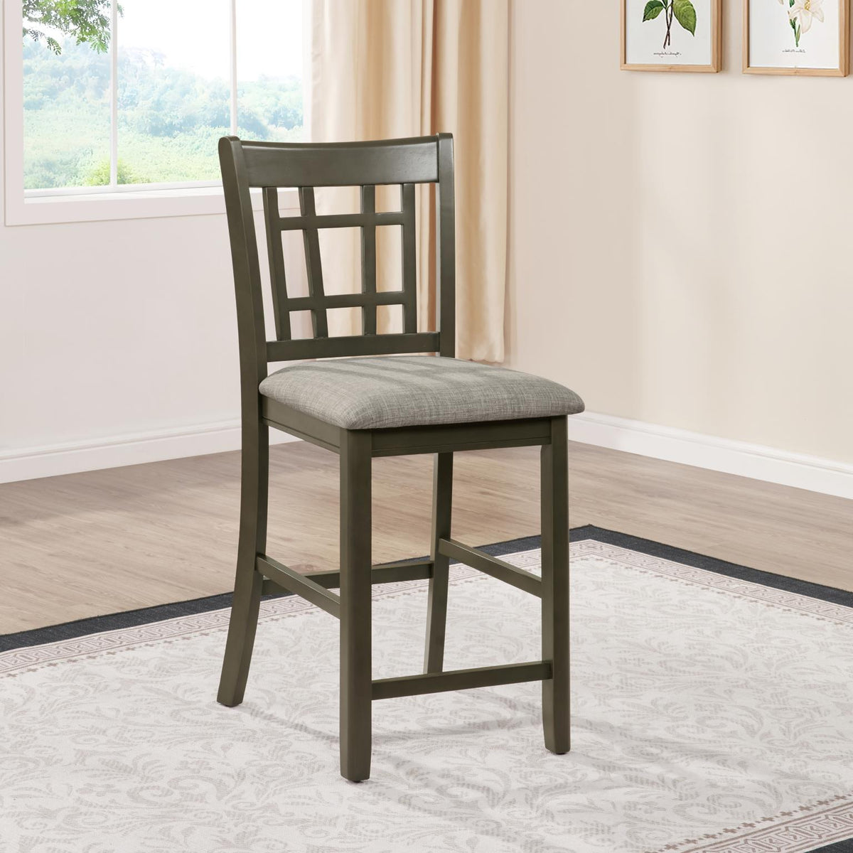 Gray Counter-Height Extension Dining Set