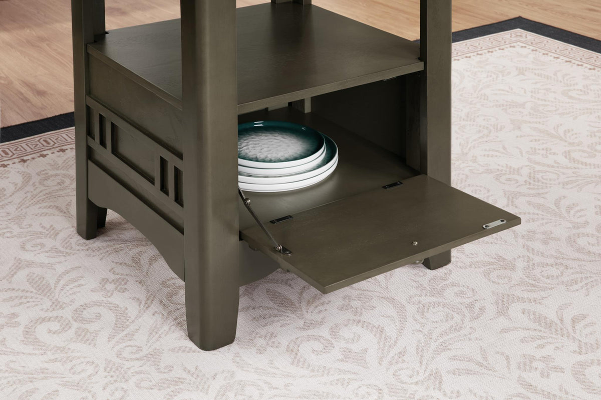 Gray Counter-Height Extension Dining Set