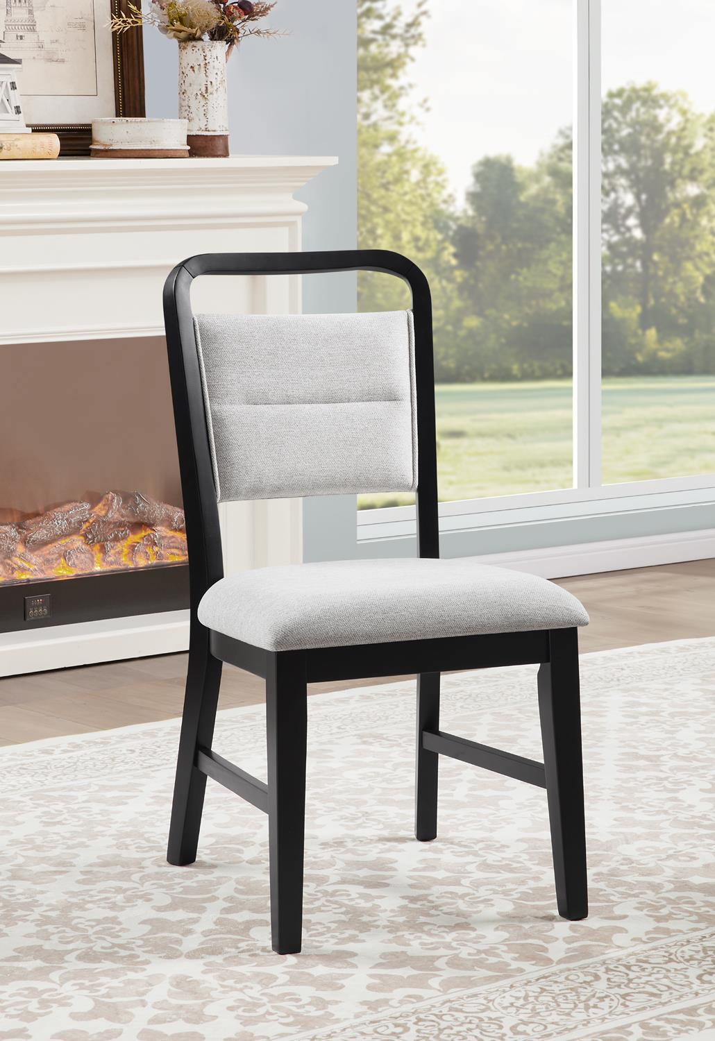 Black & White Round Dining Set