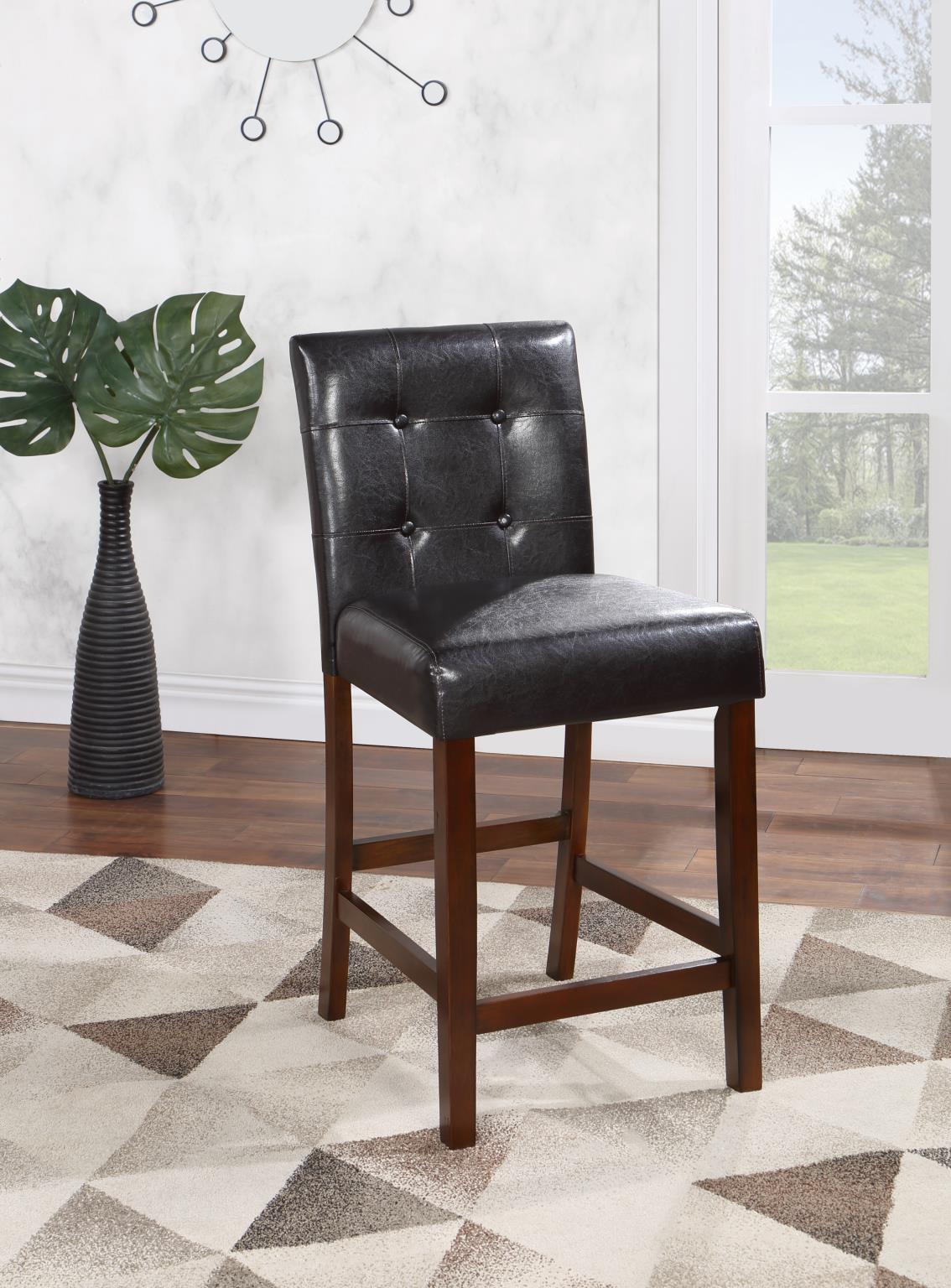 Brown Counter Table with 4 Chairs