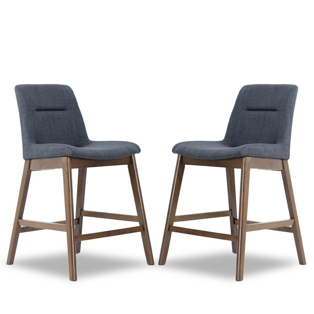 Danilo Dark Gray Counter Stool Set of 2