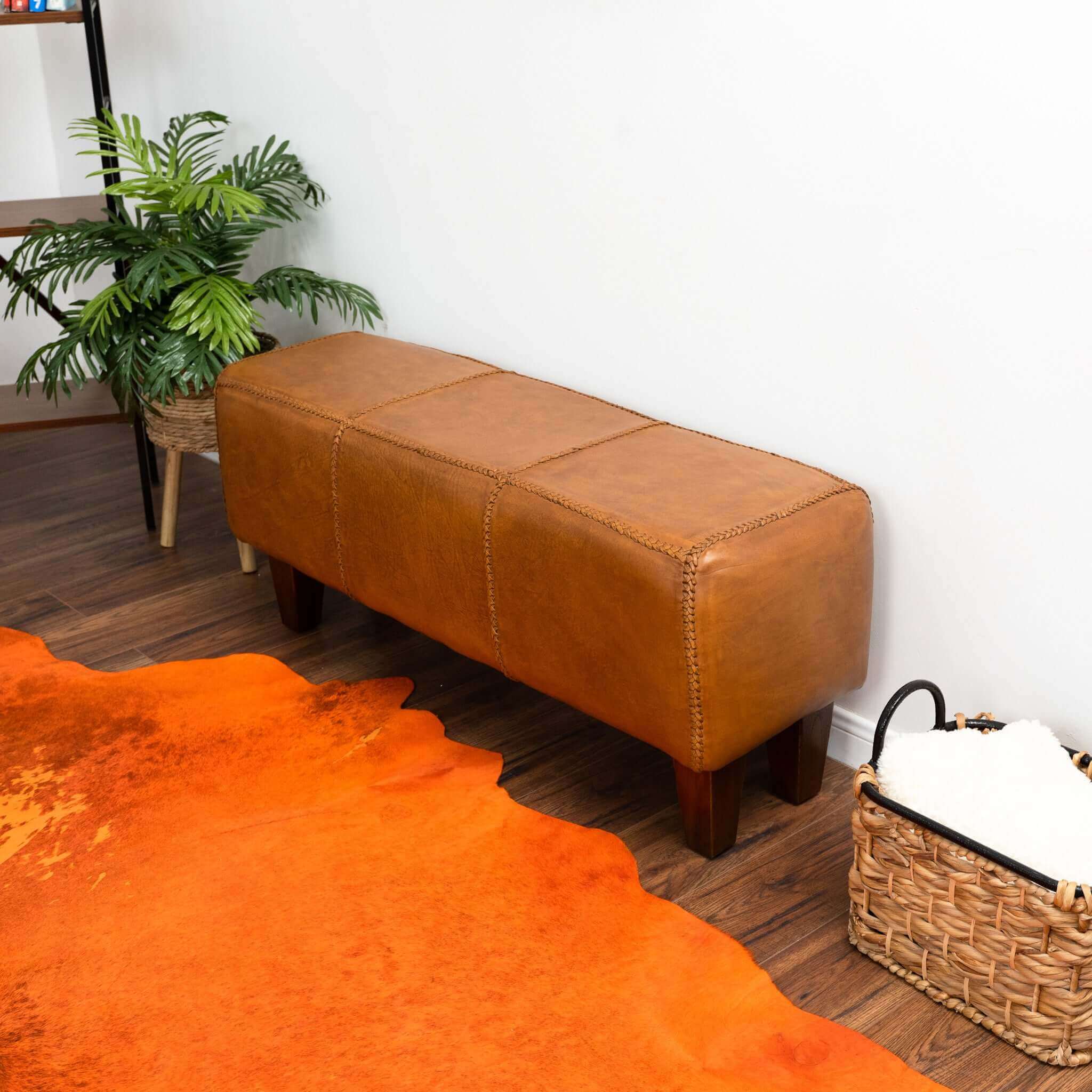 Lyle Leather Bench