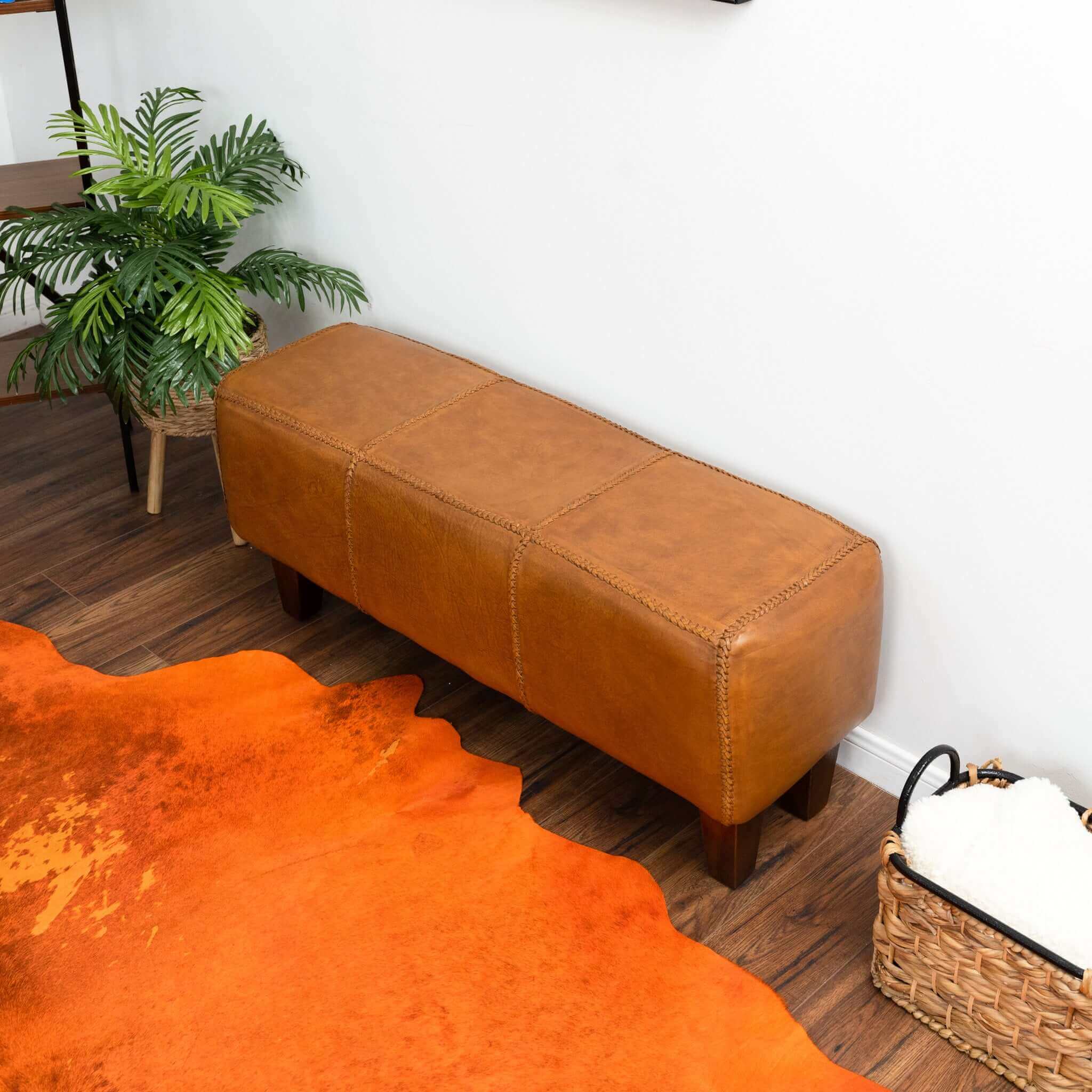 Lyle Leather Bench