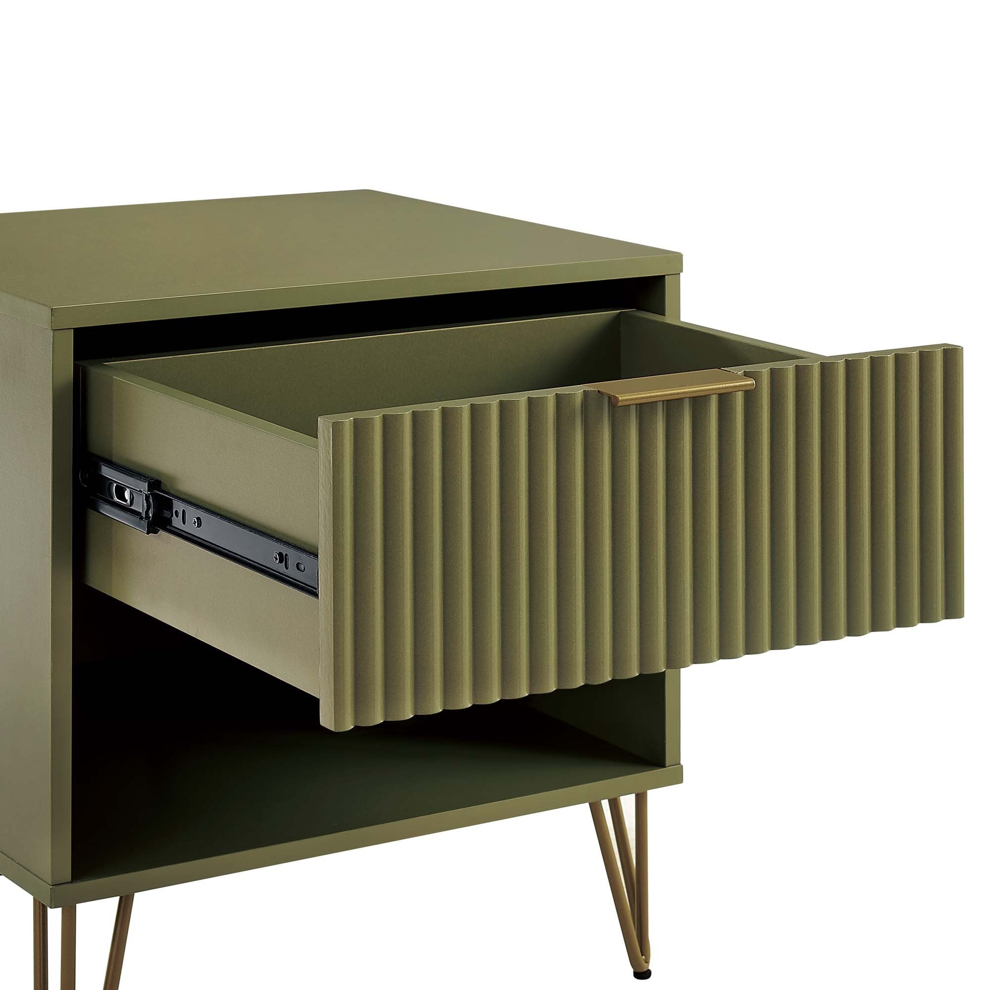 DUMBO 1.0 Nightstand in Olive Green