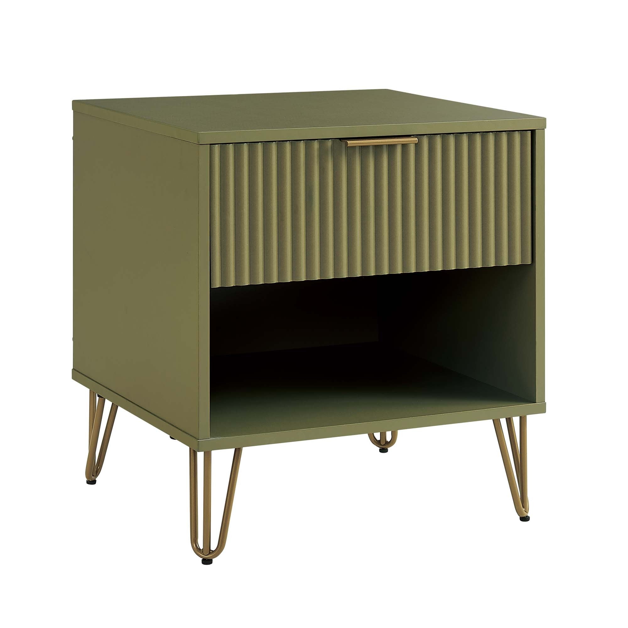 DUMBO 1.0 Nightstand in Olive Green