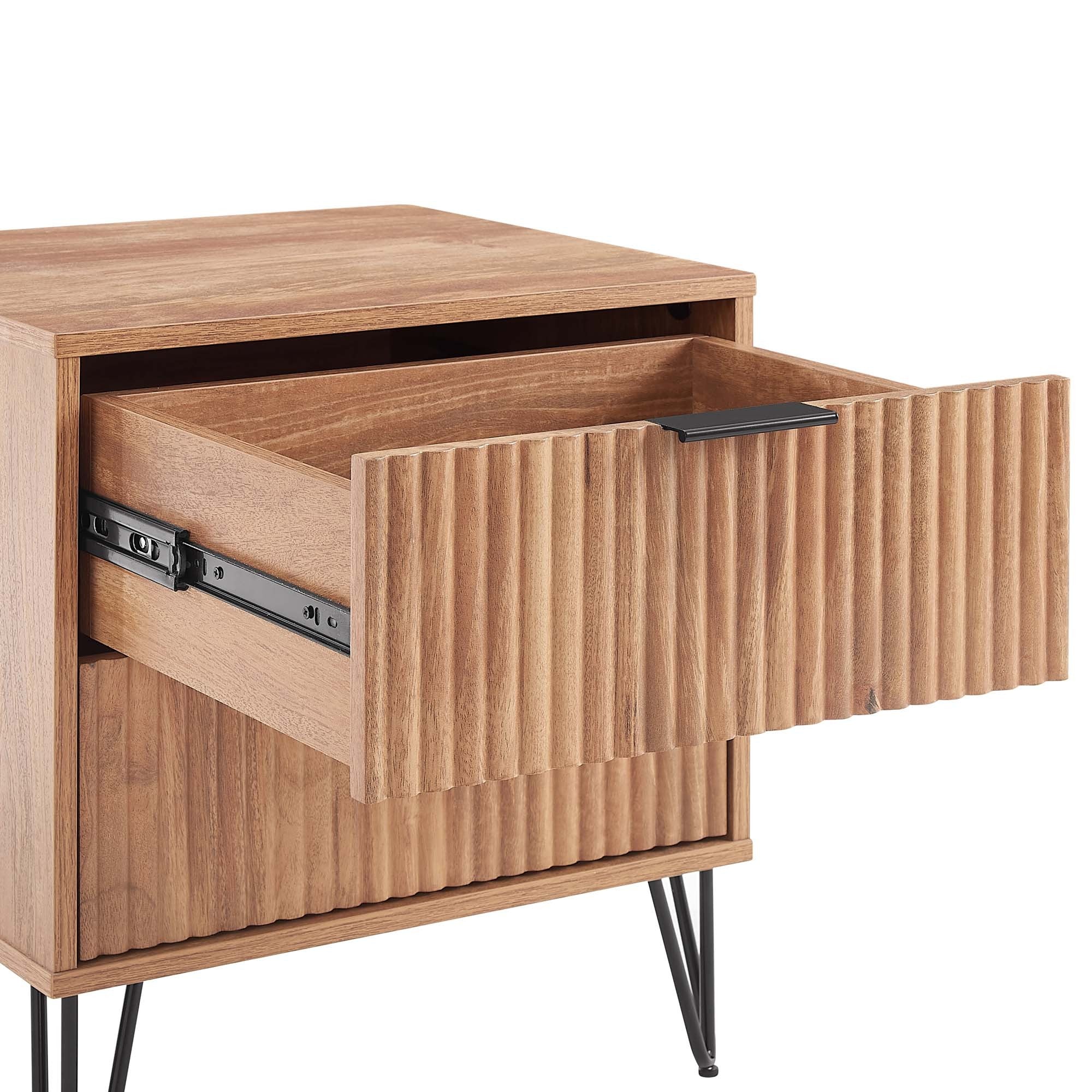 Dumbo 2.0 Modern Golden Brown Nightstand