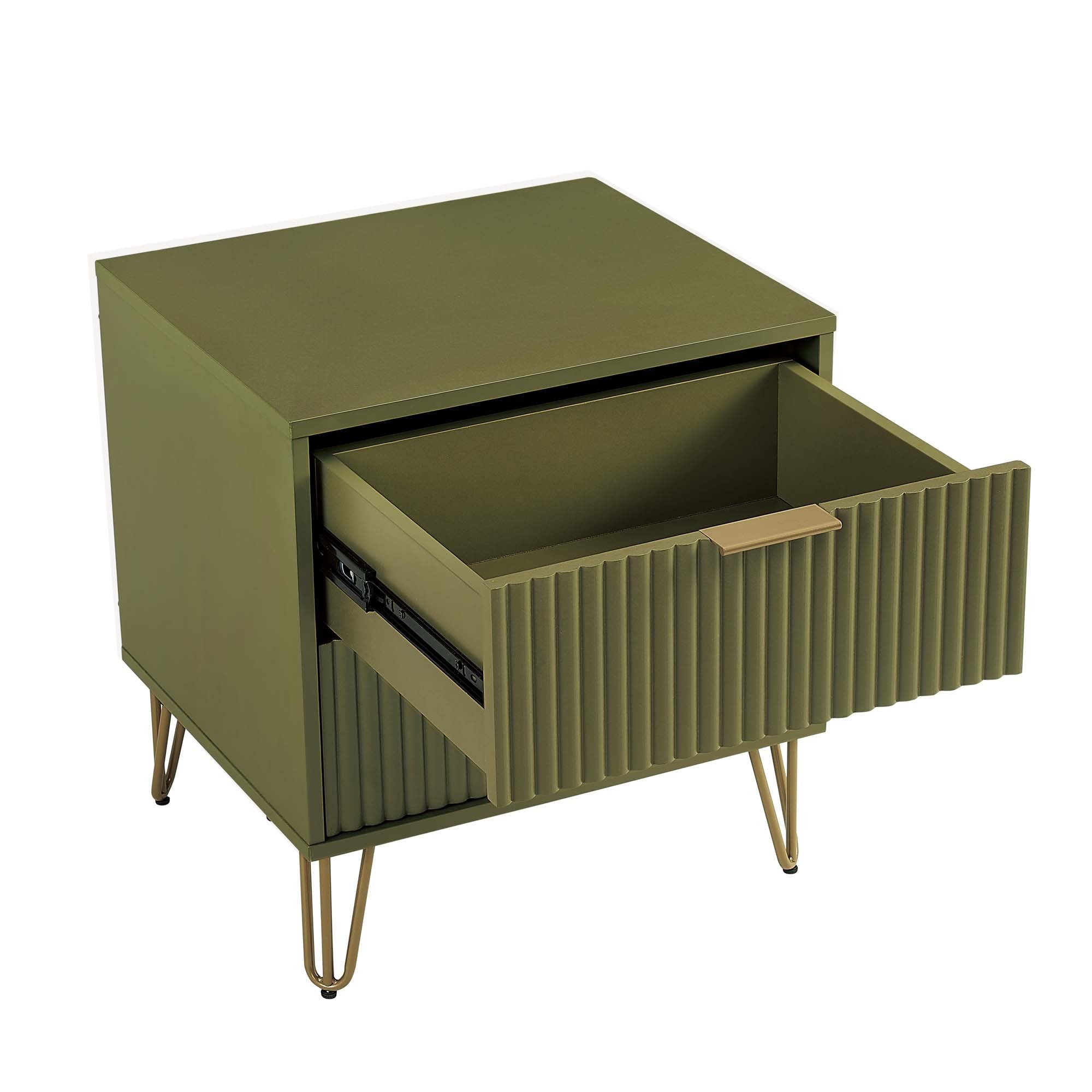 DUMBO 2.0 Nightstand in Olive Green