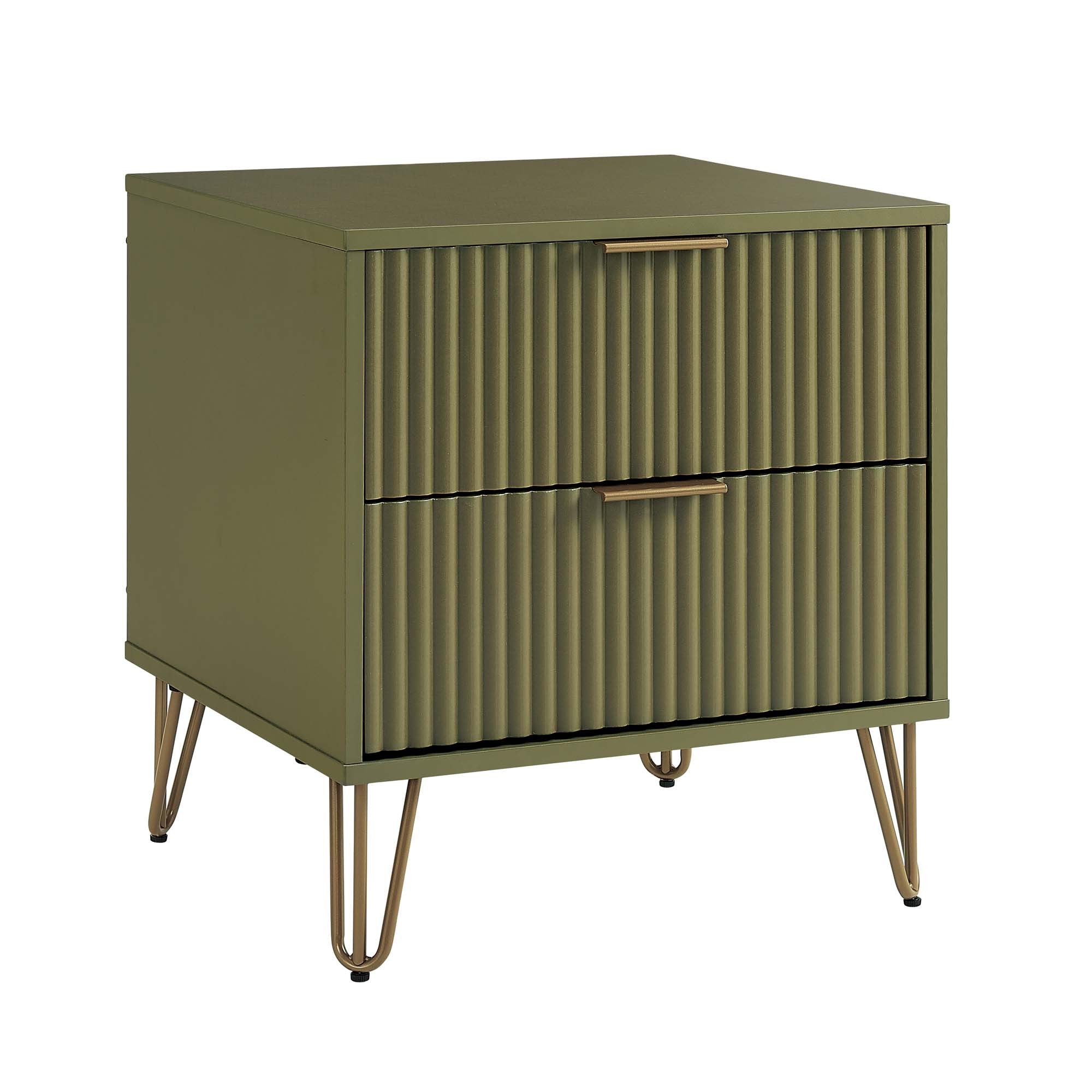 DUMBO 2.0 Nightstand in Olive Green
