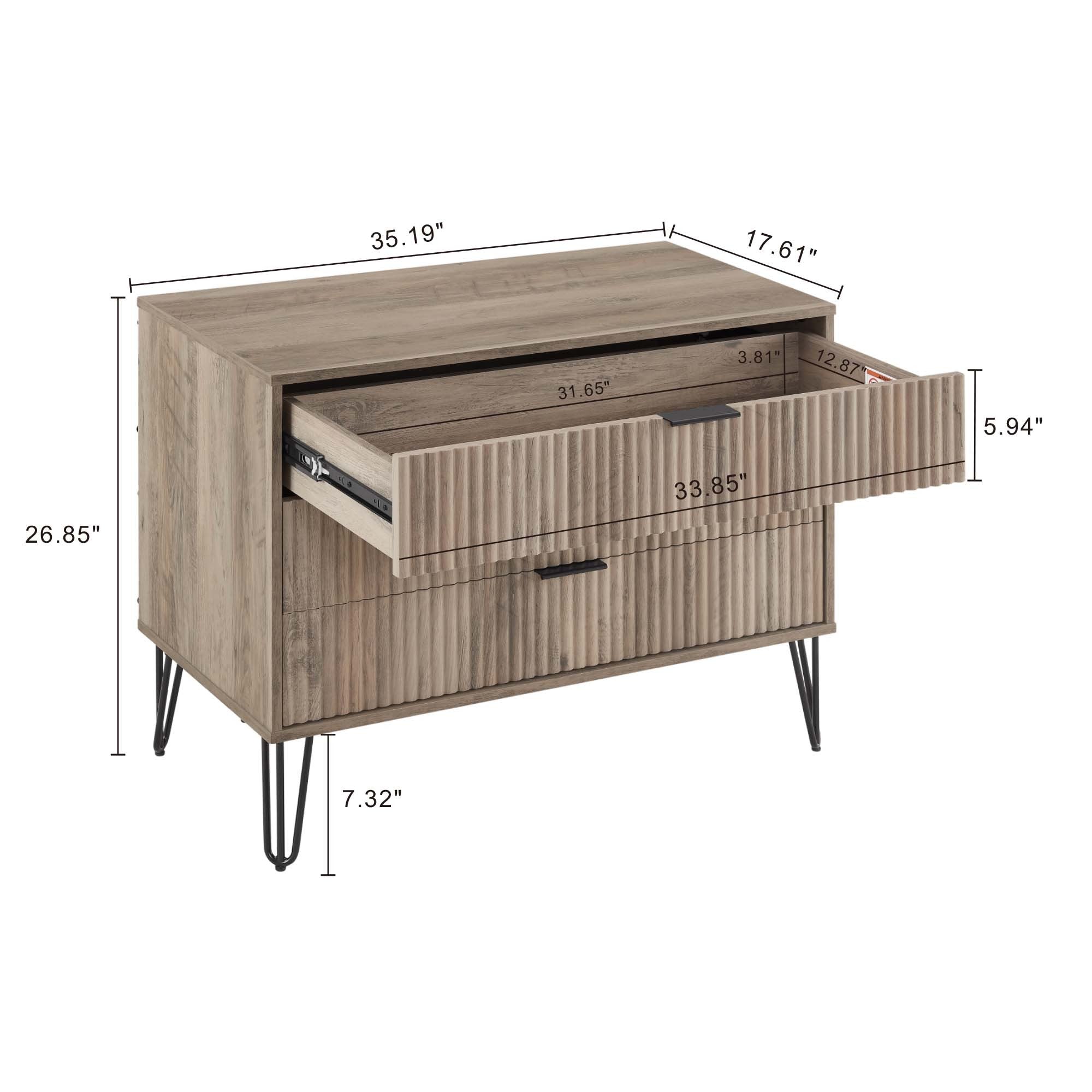 Dumbo Modern Rustic Grey Dresser