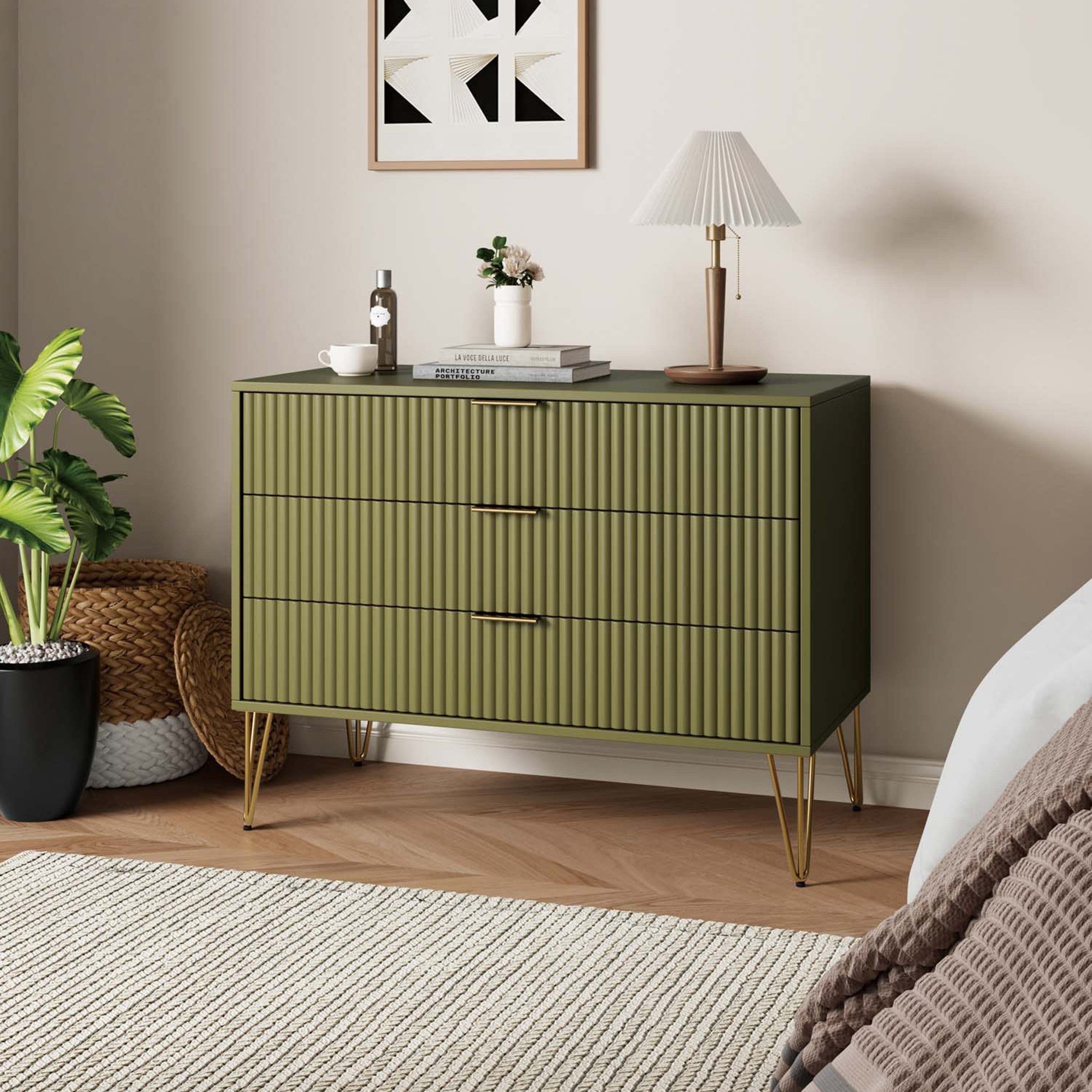 Dumbo Modern Olive Green Dresser