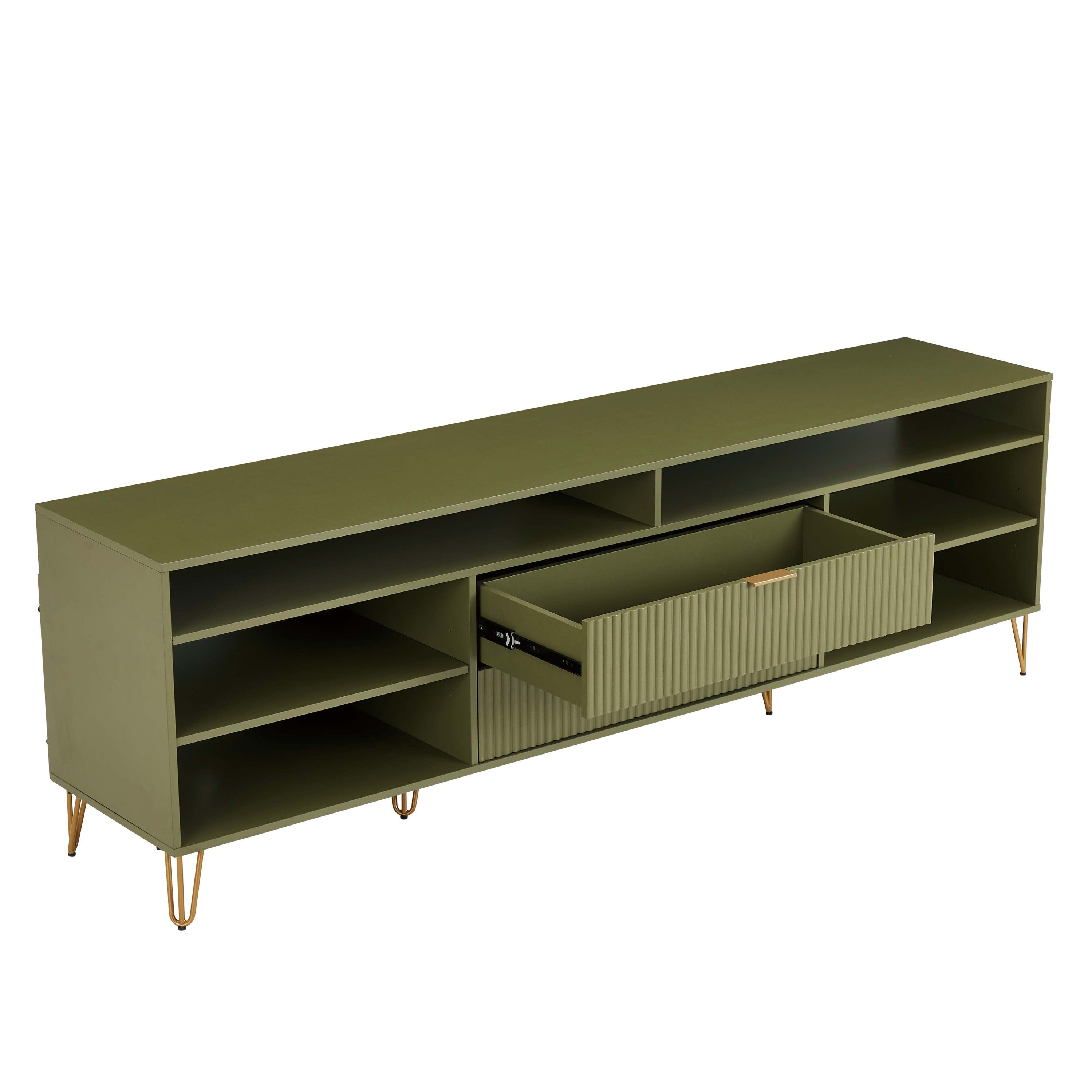 DUMBO Olive Green 85" TV Stand