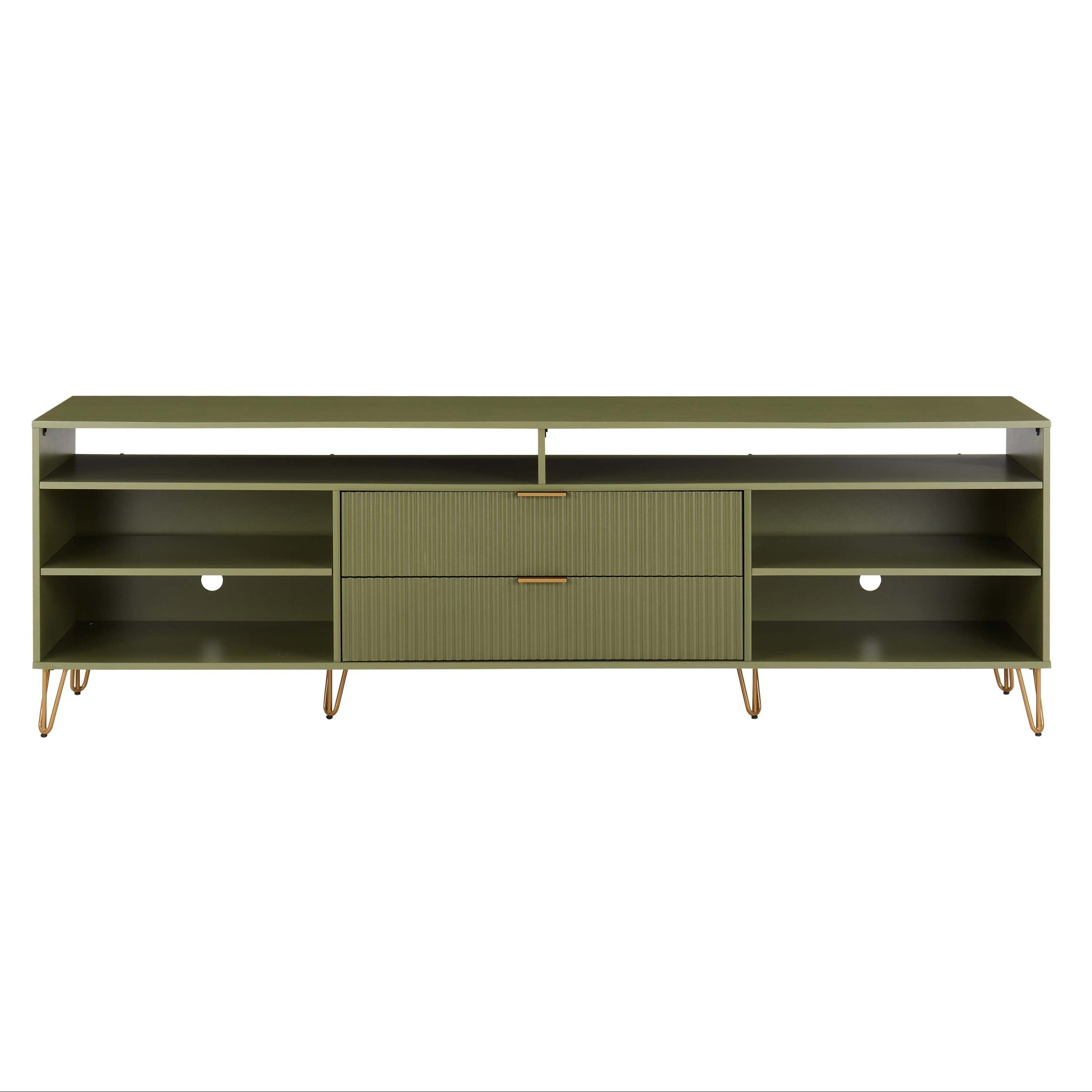 DUMBO Olive Green 85" TV Stand