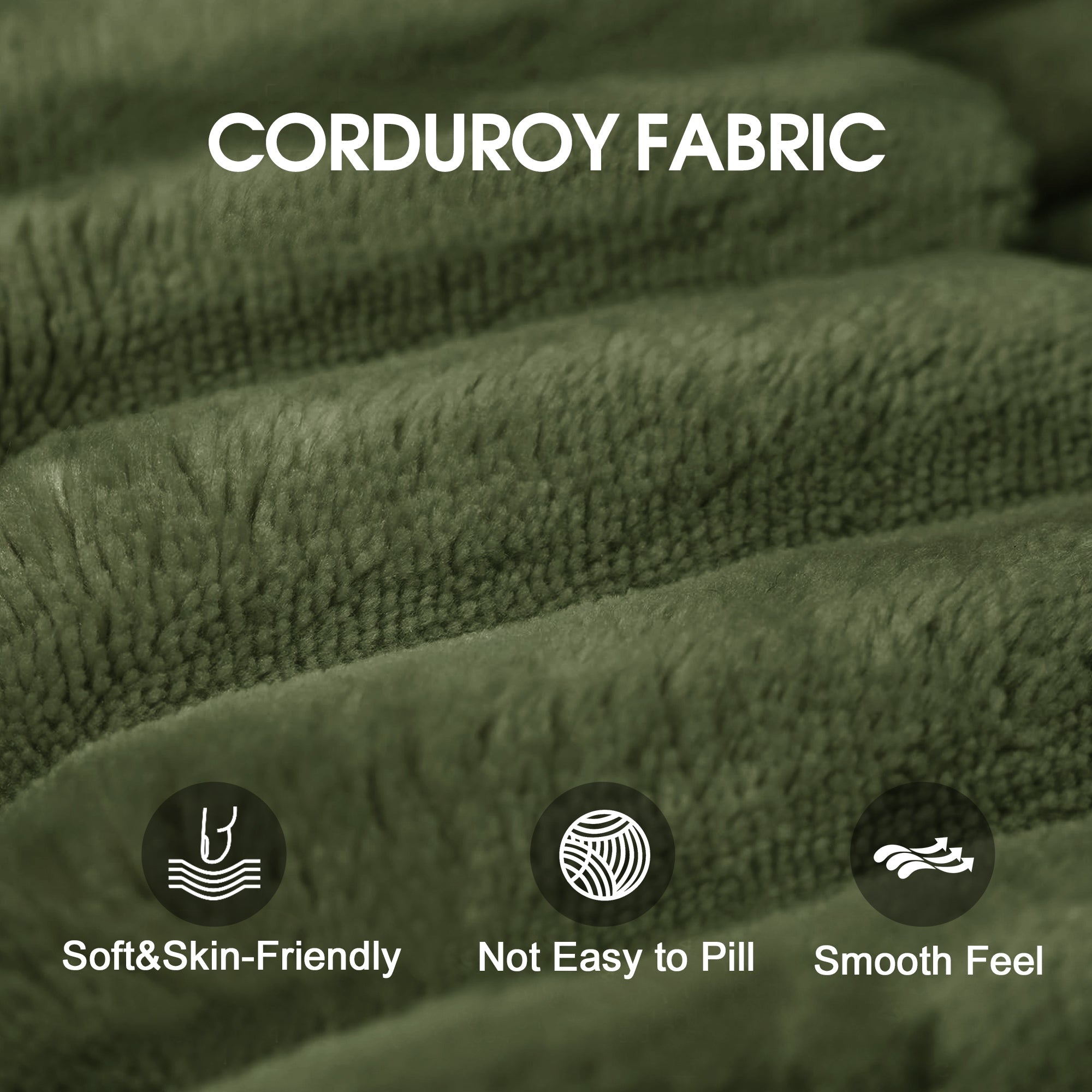 Dalia Green Corduroy Modular Sofa