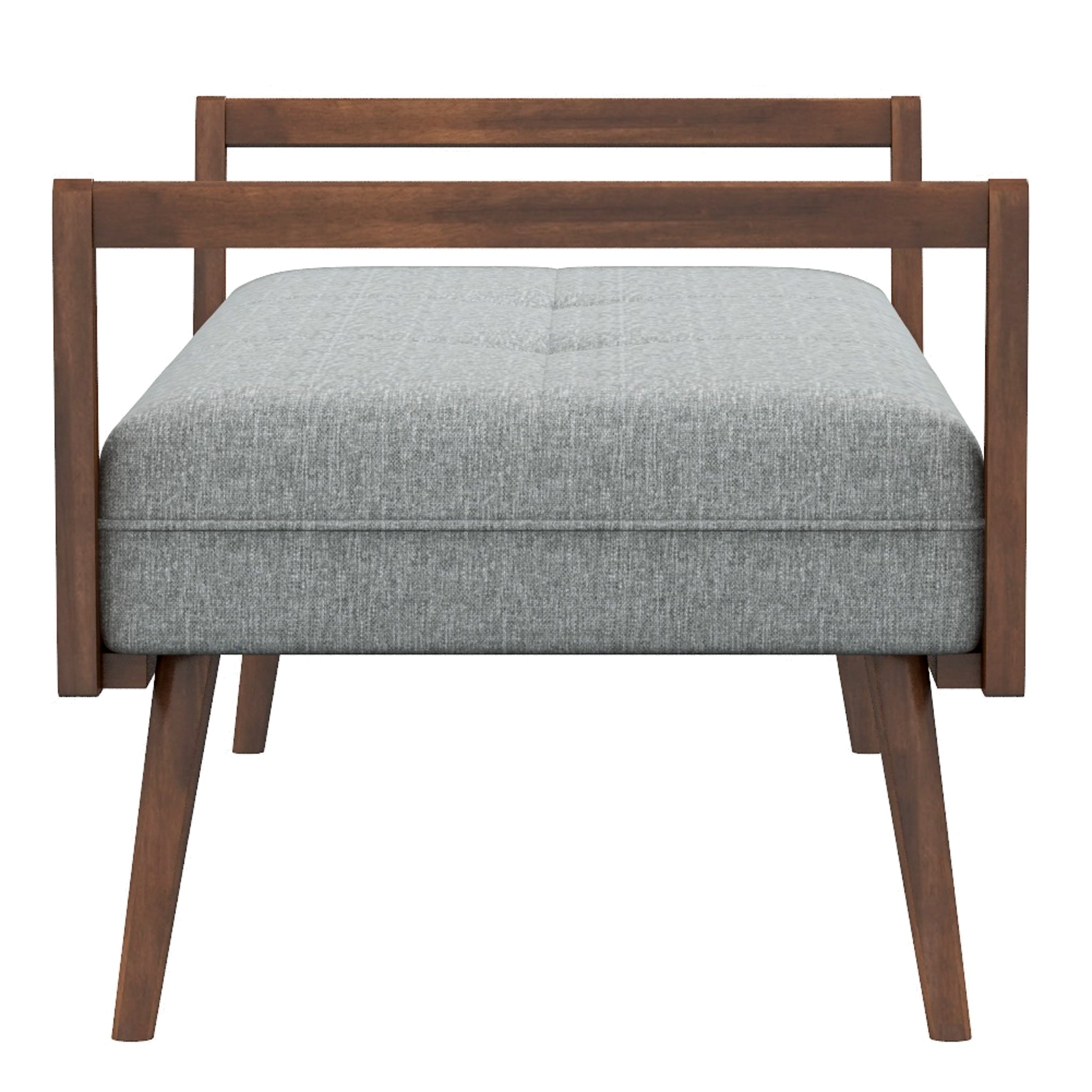 Dresden Grey Fabric Bench